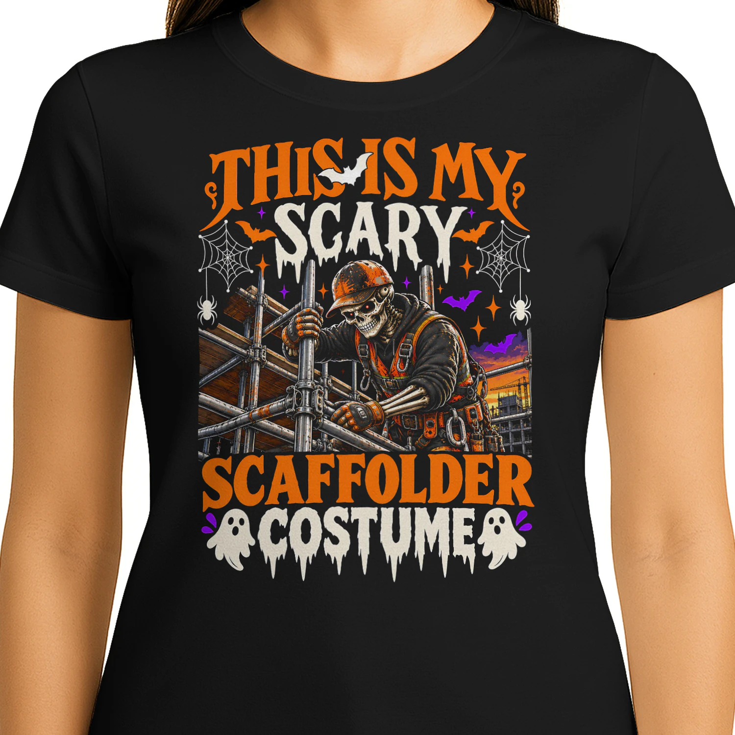 This Is My Scary Scaffolder Costume Halloween T Shirt HAL0067