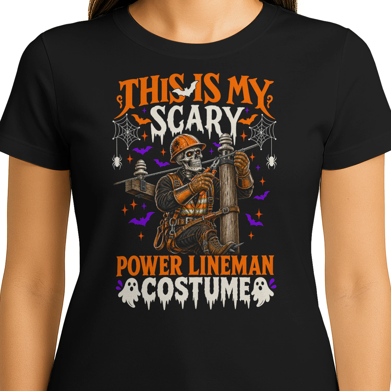 This Is My Scary Power Lineman Halloween T Shirt HAL0064