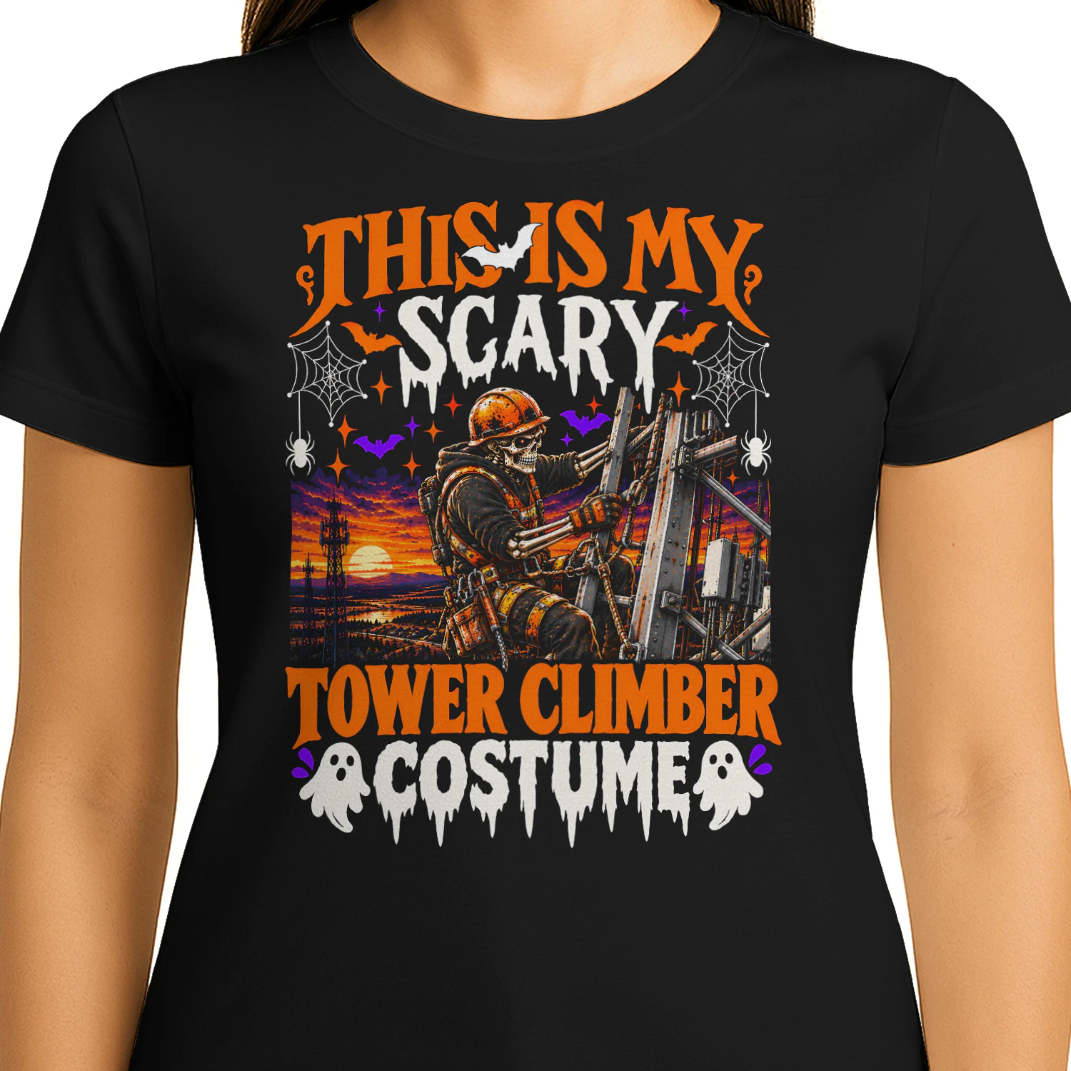 This Is My Scary Tower Climber Halloween T Shirt HAL0077