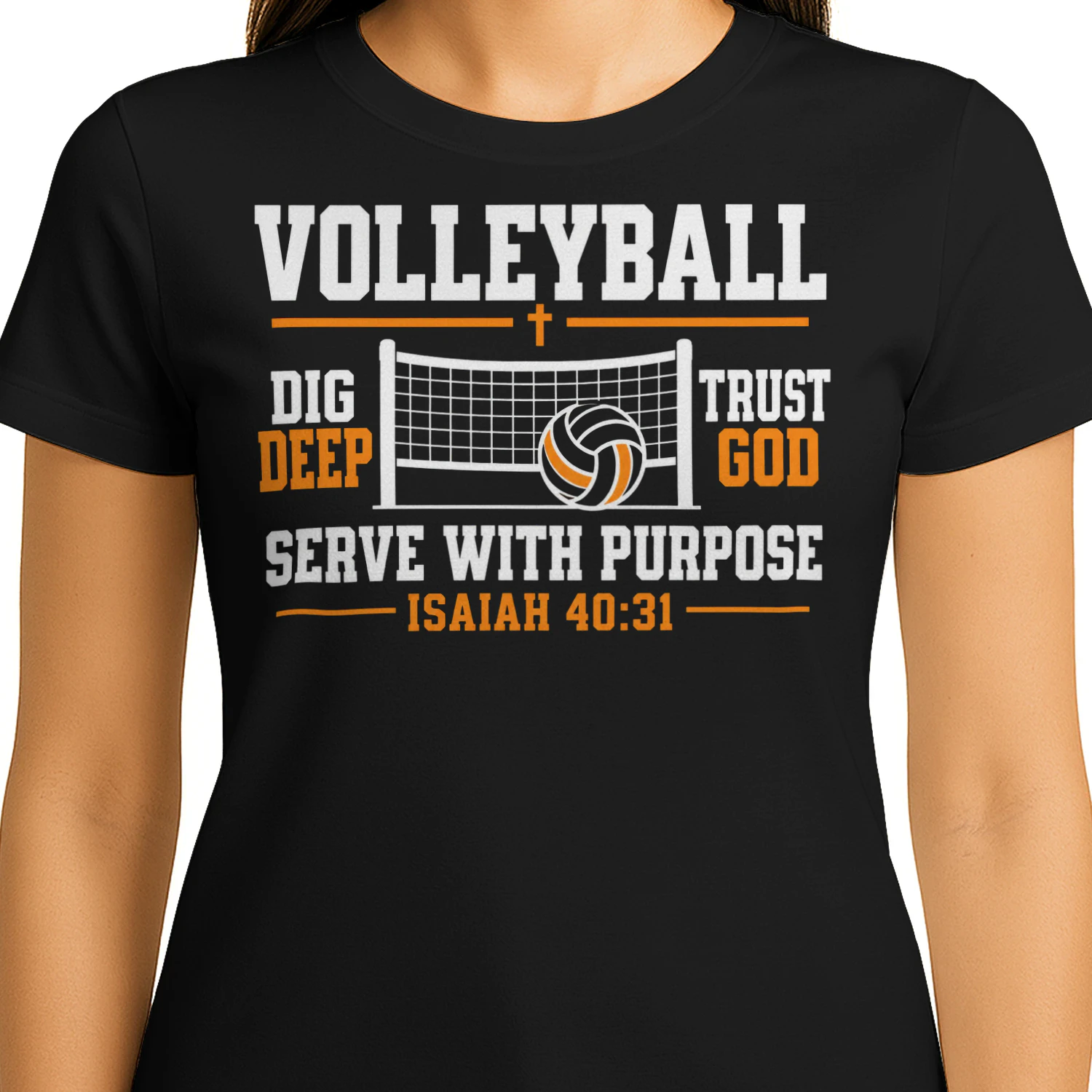 Serve With Purpose Isaiah 40 31 Volleyball T Shirt VOL0061