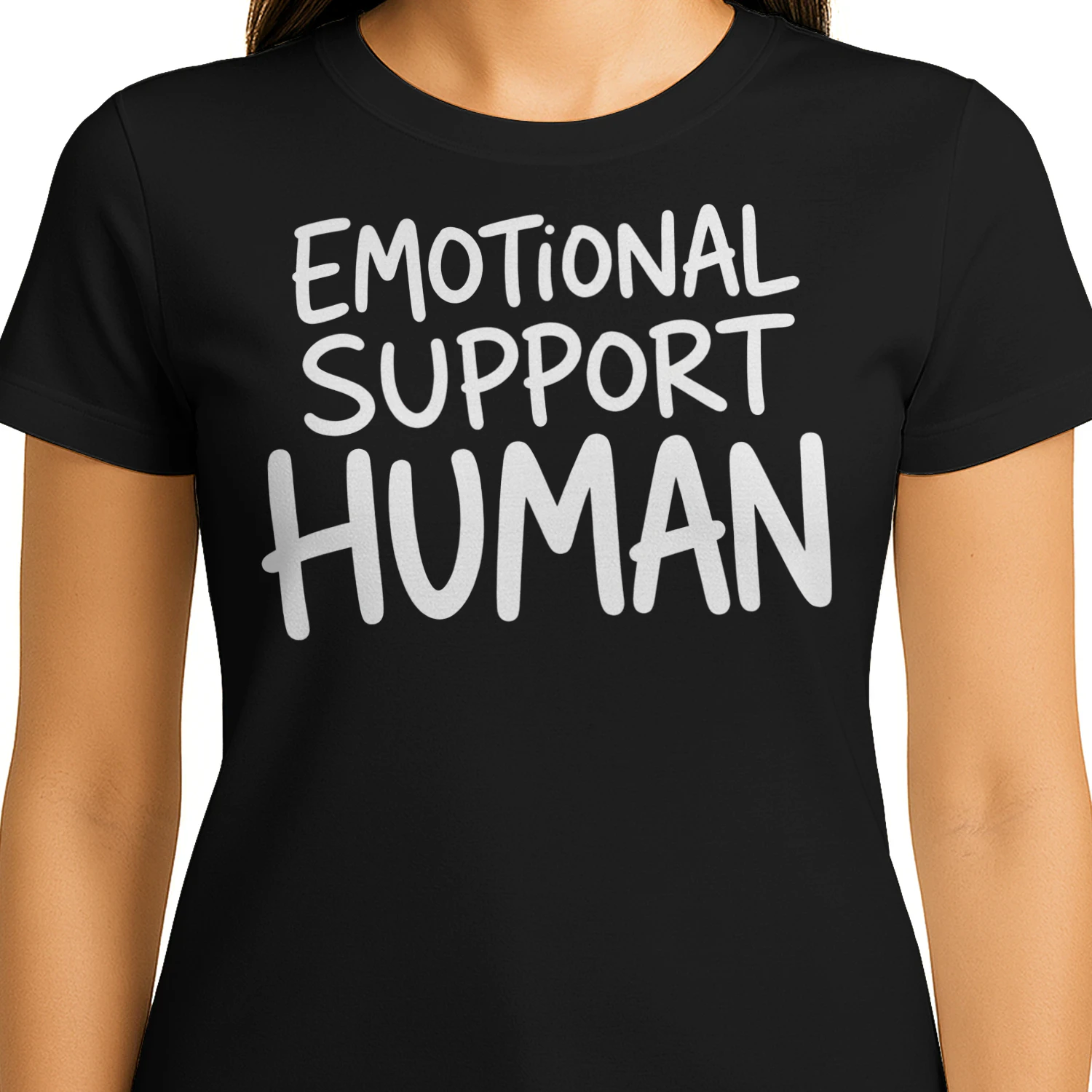 Emotional Support Human Funny Social Worker T Shirt SSW0009