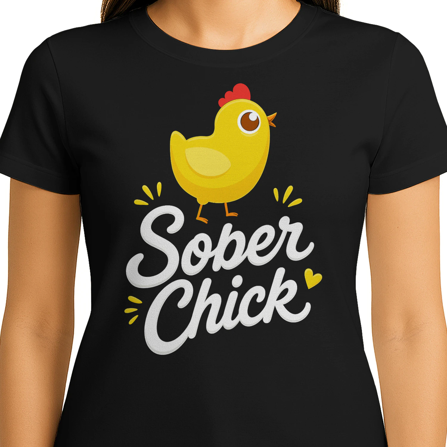 Recovery Sobriety Sober Life Cute Chicken Funny Sobriety T Shirt SOB0015
