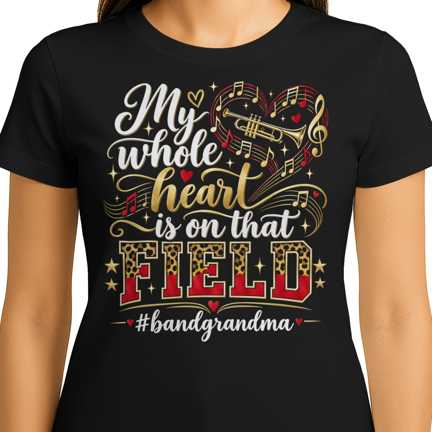 Whole Heart On That Field Matching Band T Shirt MCB0093