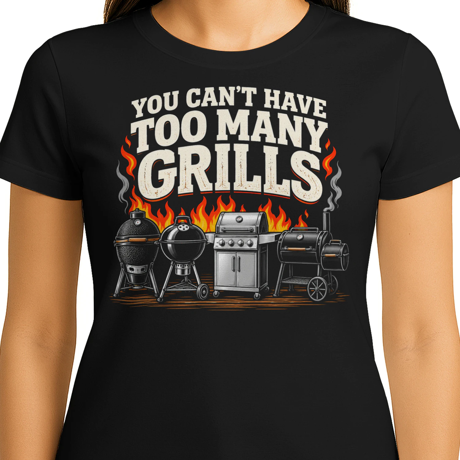 You Cant Have Too Many Grills BBQ T Shirt BBQ0087