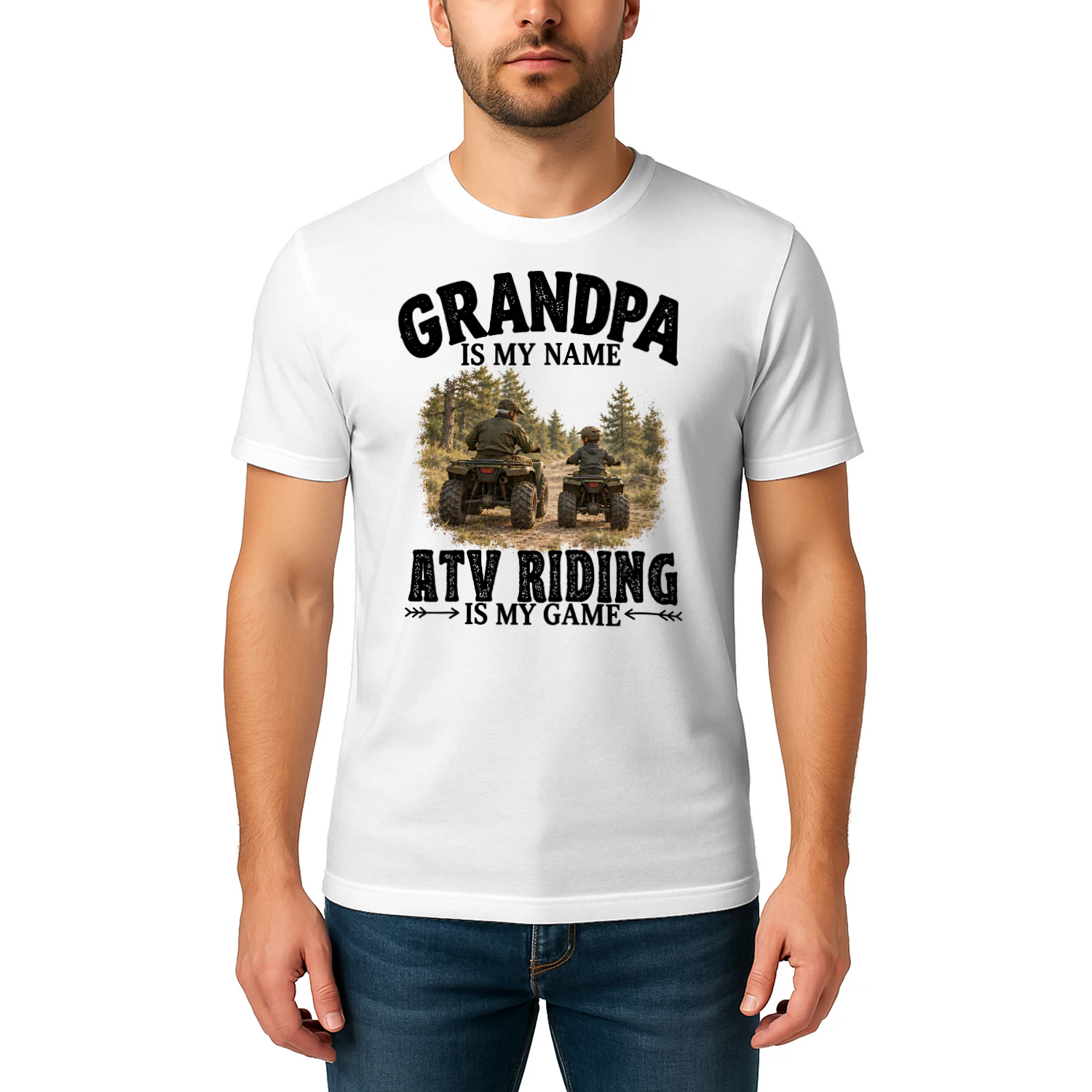ATV Riding Is My Game Grandpa T Shirt GRP0002