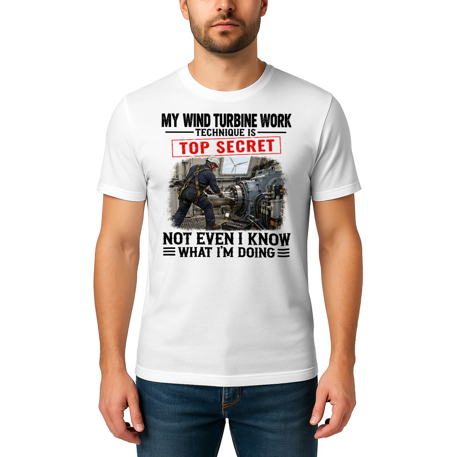 My Wind Turbine Work Top Secret T Shirt TSE0101