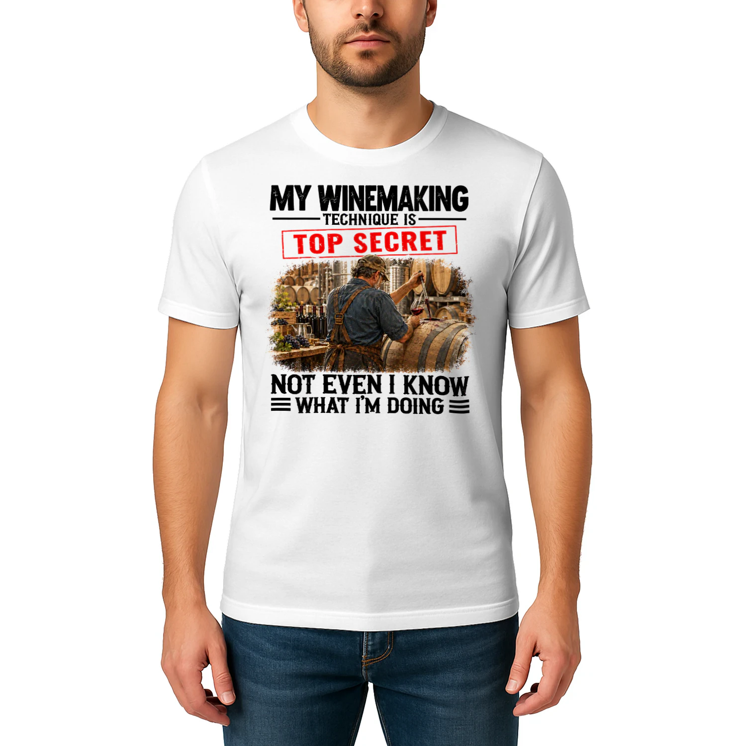 My Winemaking Technique Top Secret T Shirt TSE0102