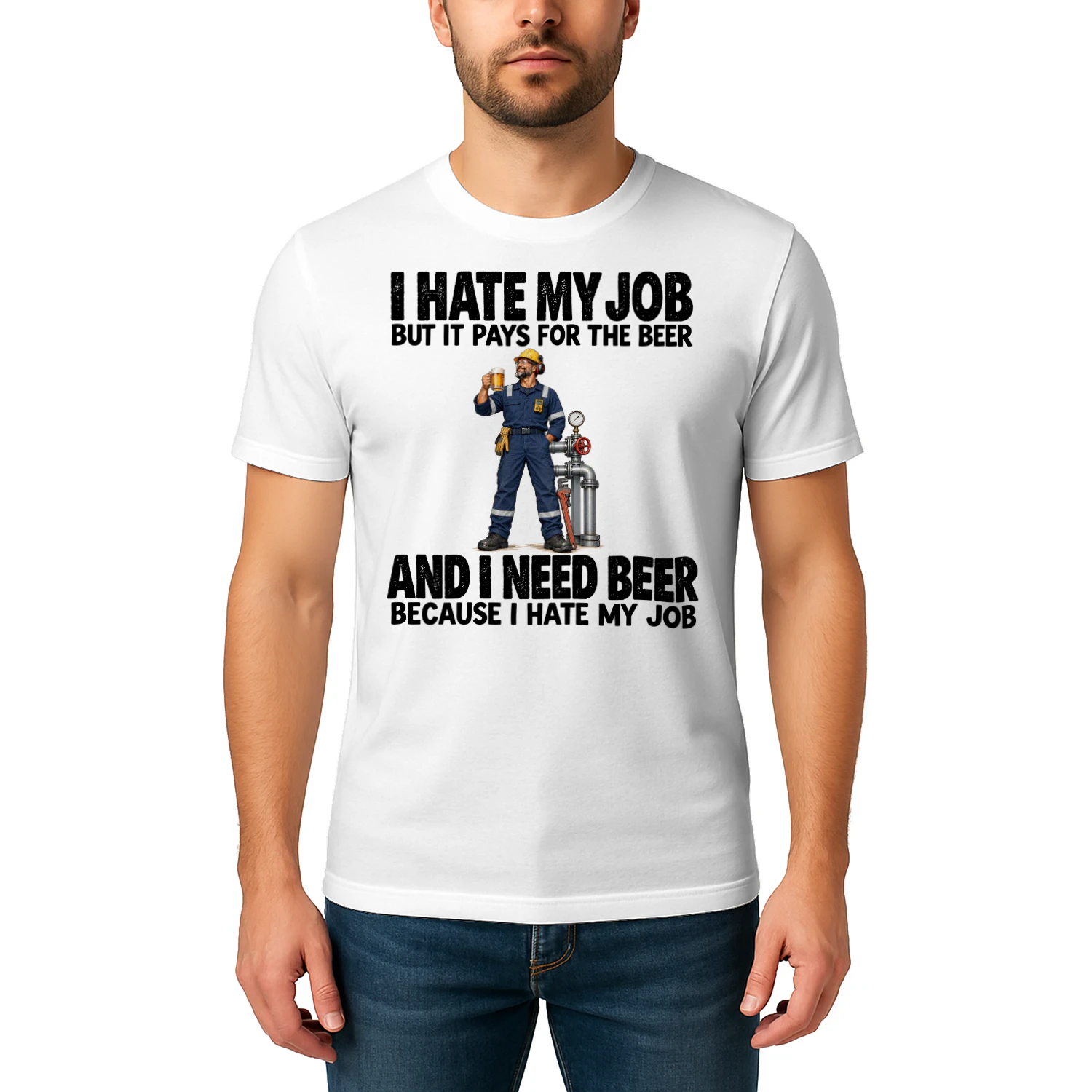 Refinery Work Job Humor T Shirt JHU0061