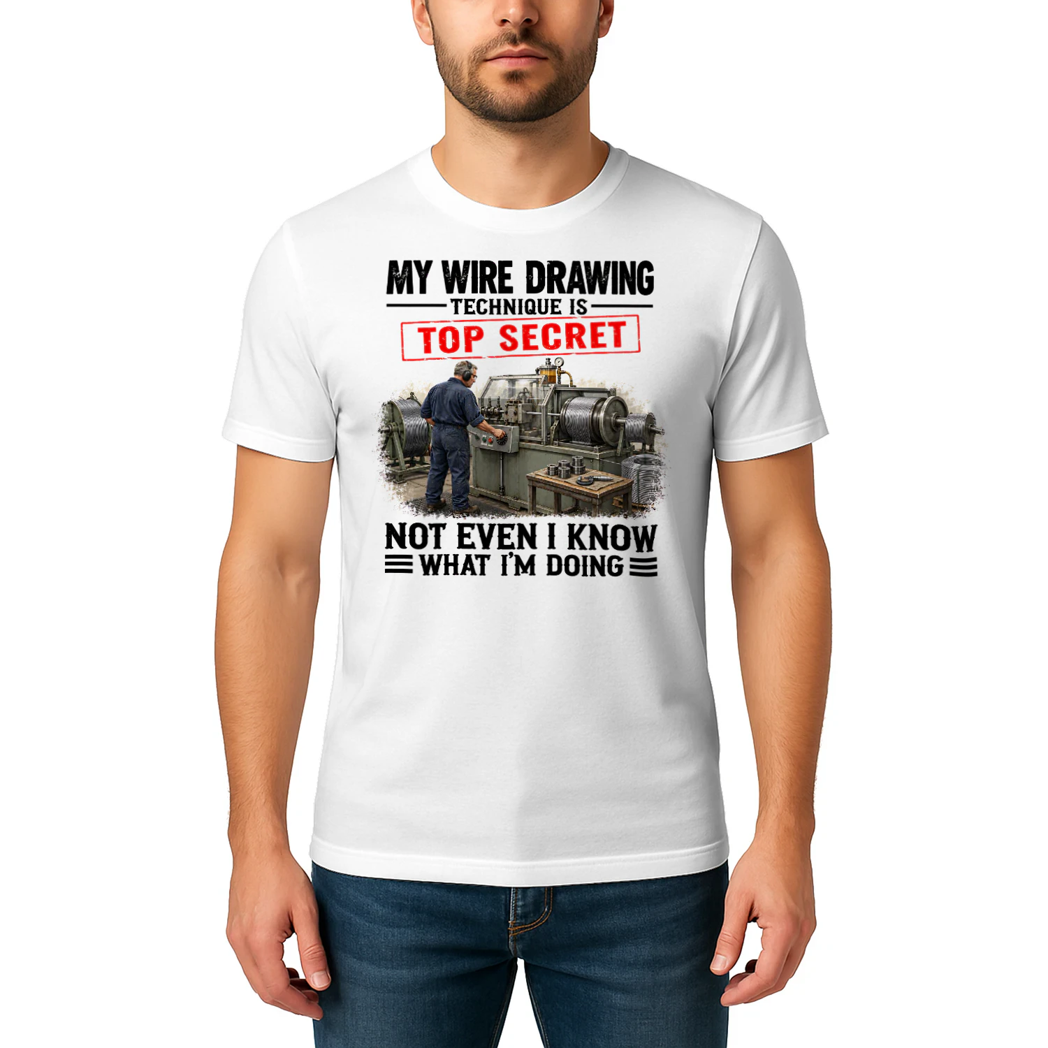 My Wire Drawing Technique Top Secret T Shirt TSE0103