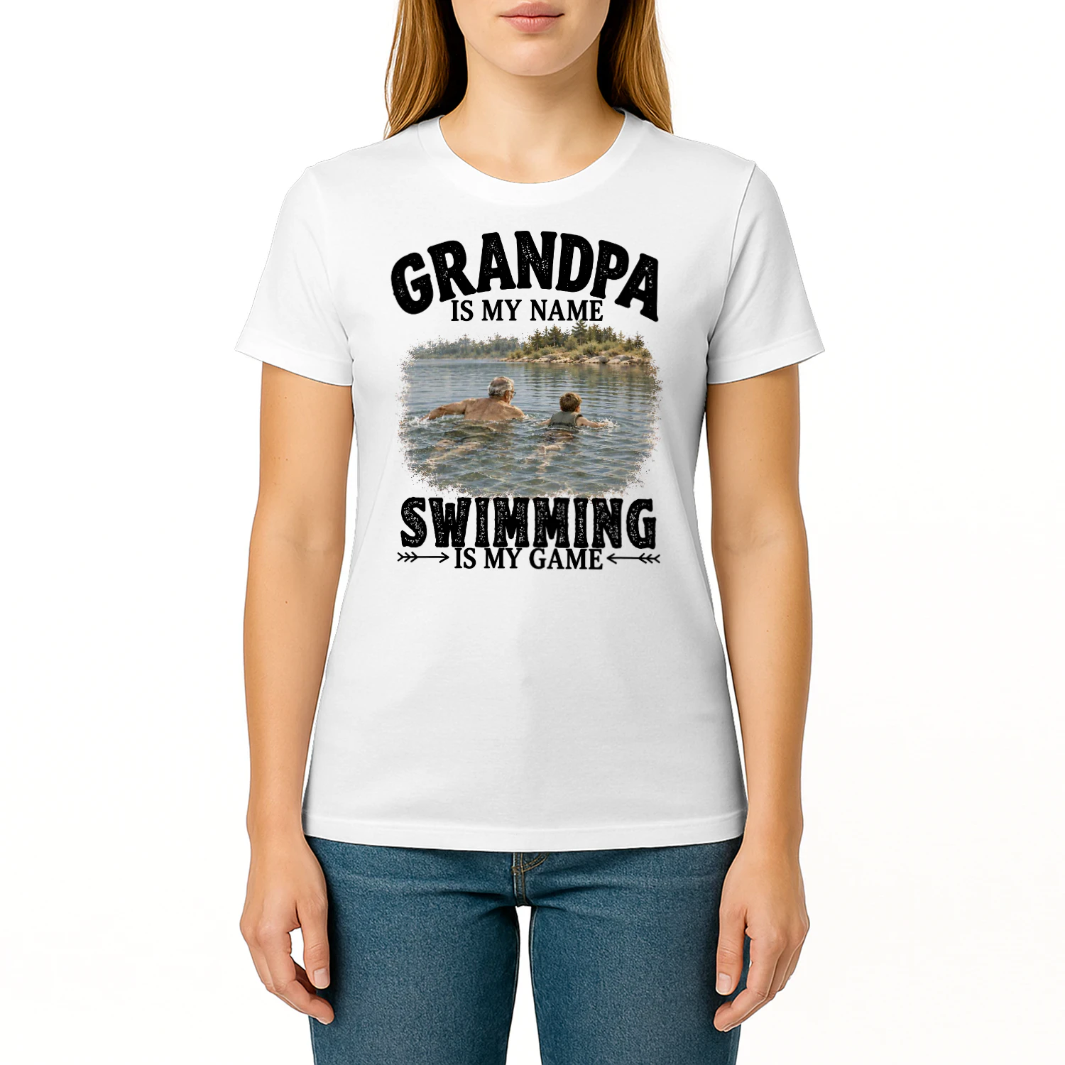 Swimming Is My Game Grandpa T Shirt GRP0044