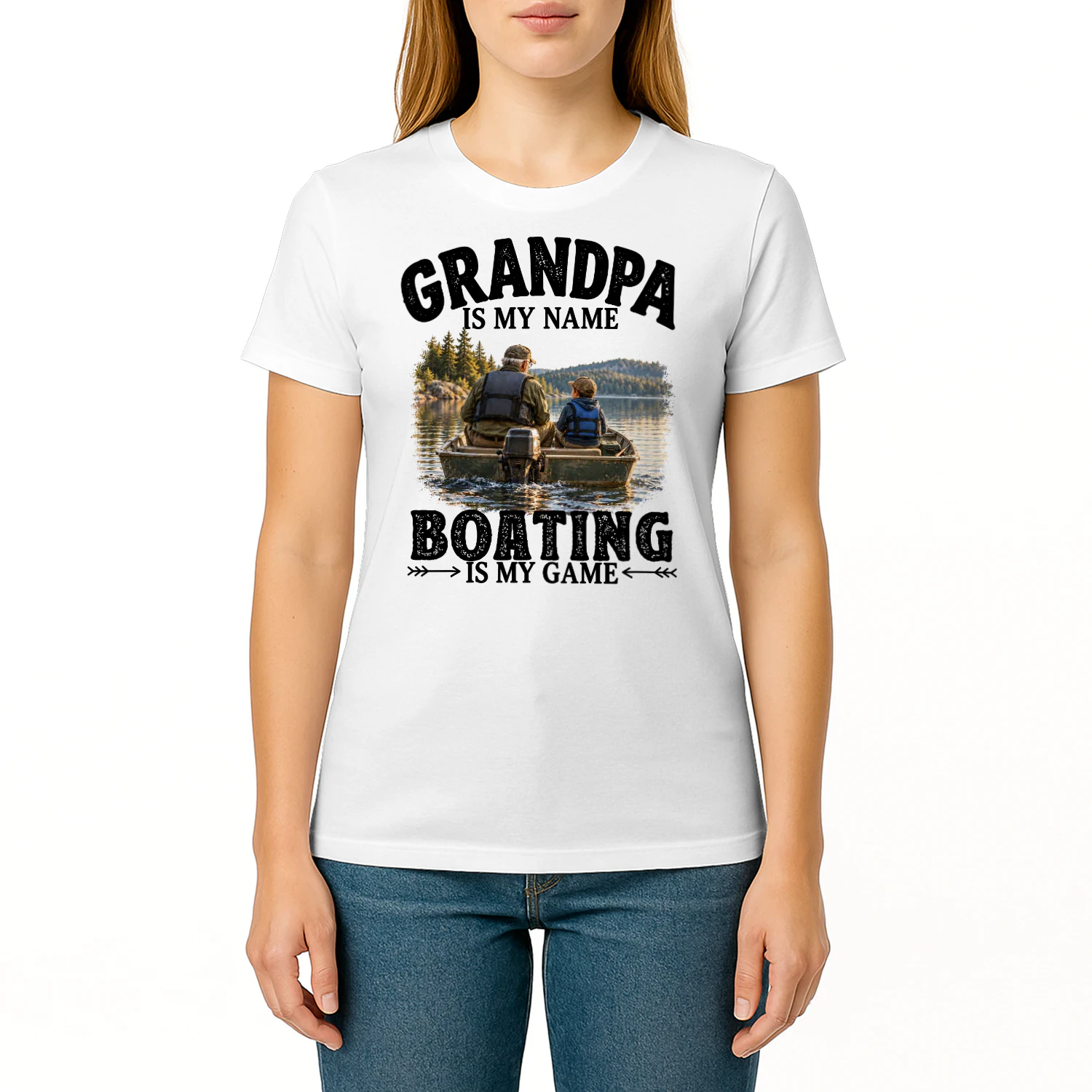 Boating Is My Game Grandpa T Shirt GRP0011
