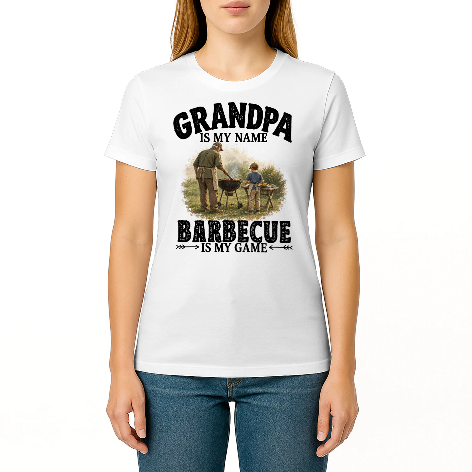Barbecue Is My Game Grandpa T Shirt GRP0004
