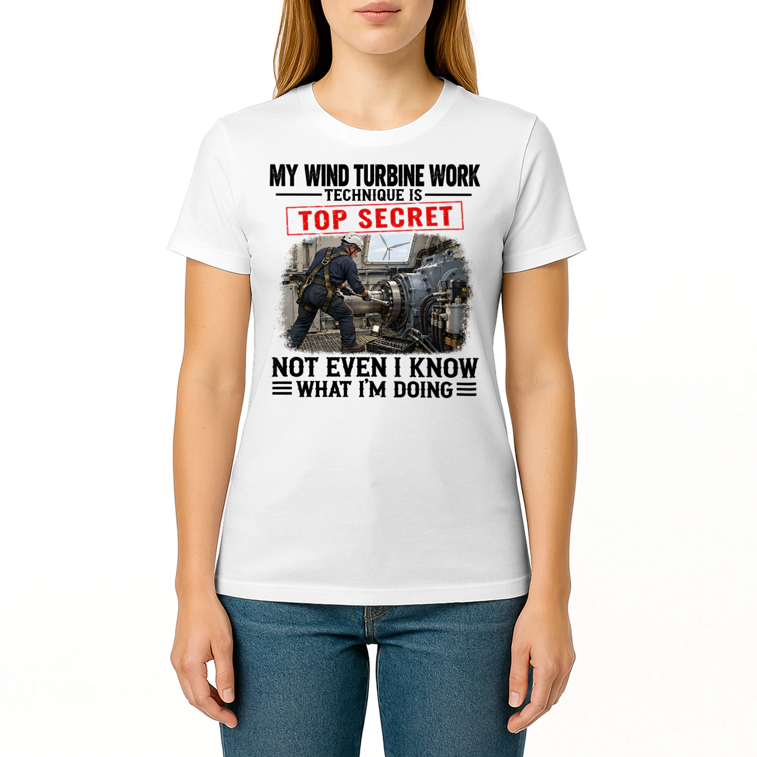 My Wind Turbine Work Top Secret T Shirt TSE0101