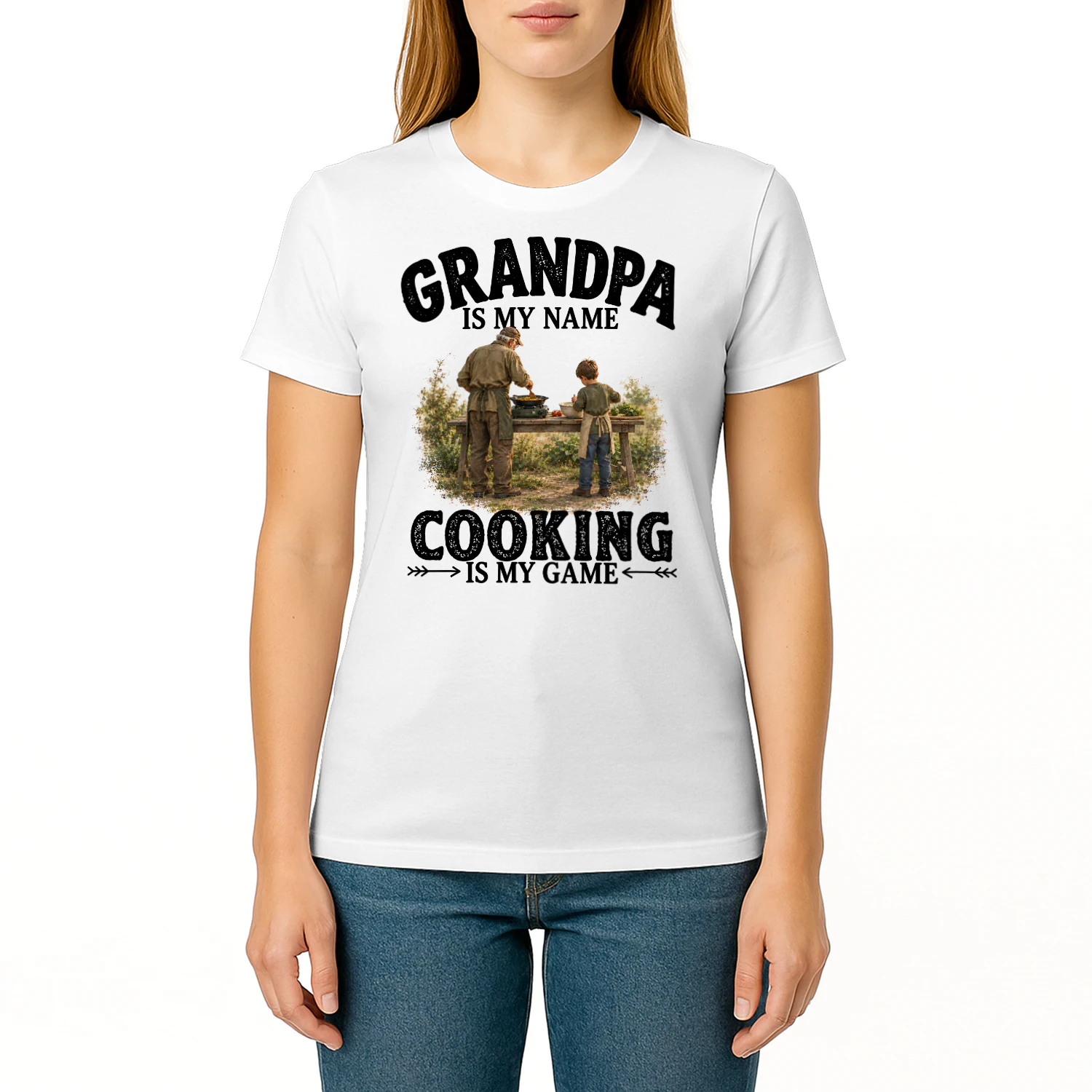 Cooking Is My Game Grandpa T Shirt GRP0018