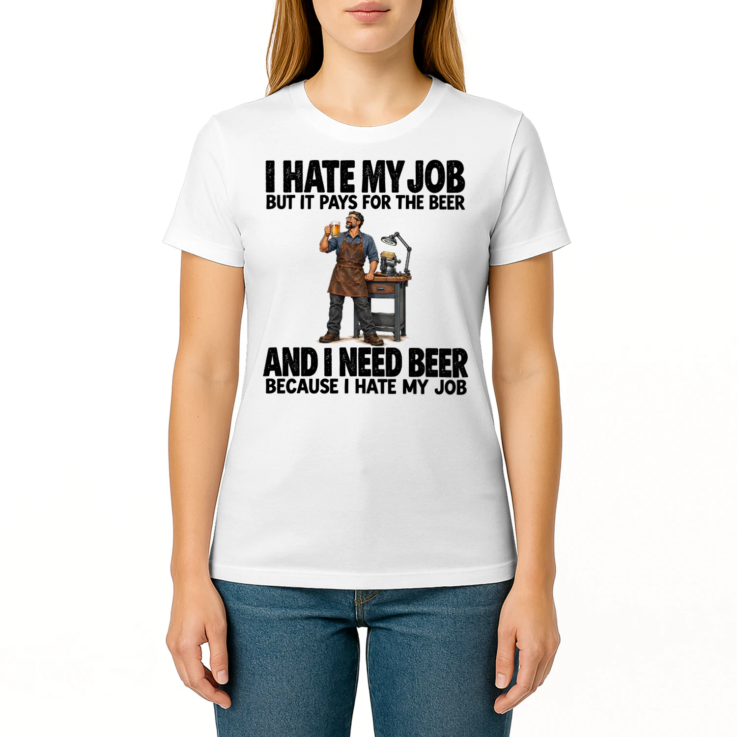 Engraving Beer Job Humor T Shirt JHU0016