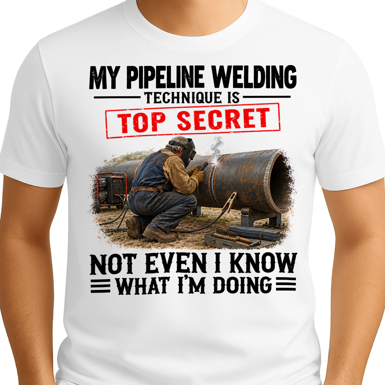 My Pipeline Welding Technique Top Secret T Shirt TSE0068