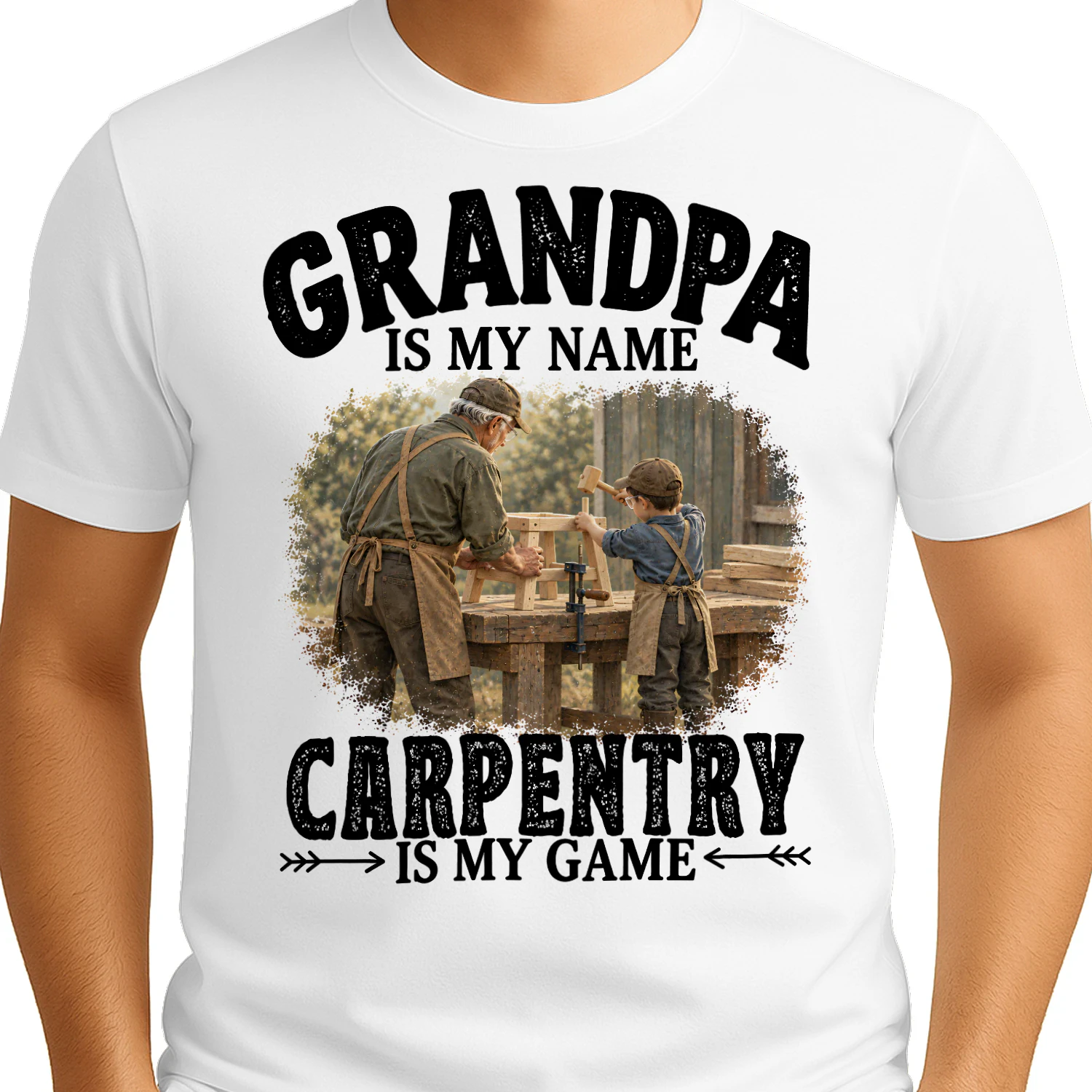 Carpentry Is My Game Grandpa T Shirt GRP0015