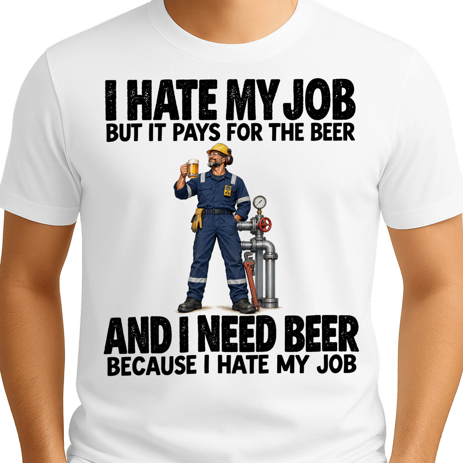 Refinery Work Job Humor T Shirt JHU0061