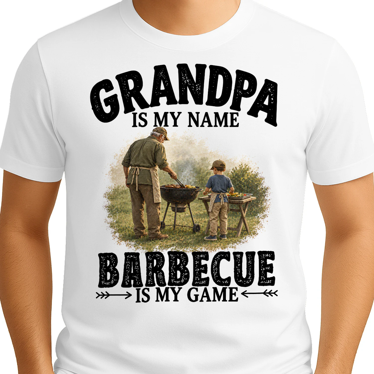 Barbecue Is My Game Grandpa T Shirt GRP0004