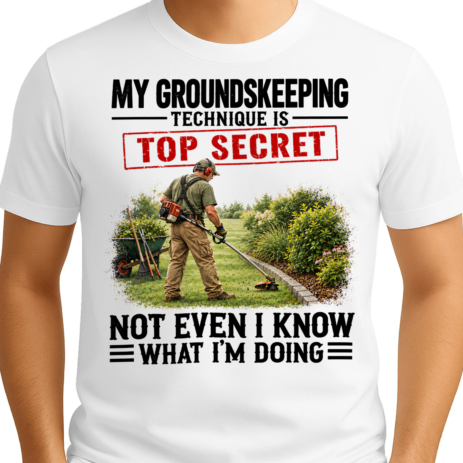 My Groundskeeping Technique Top Secret T Shirt TSE0036
