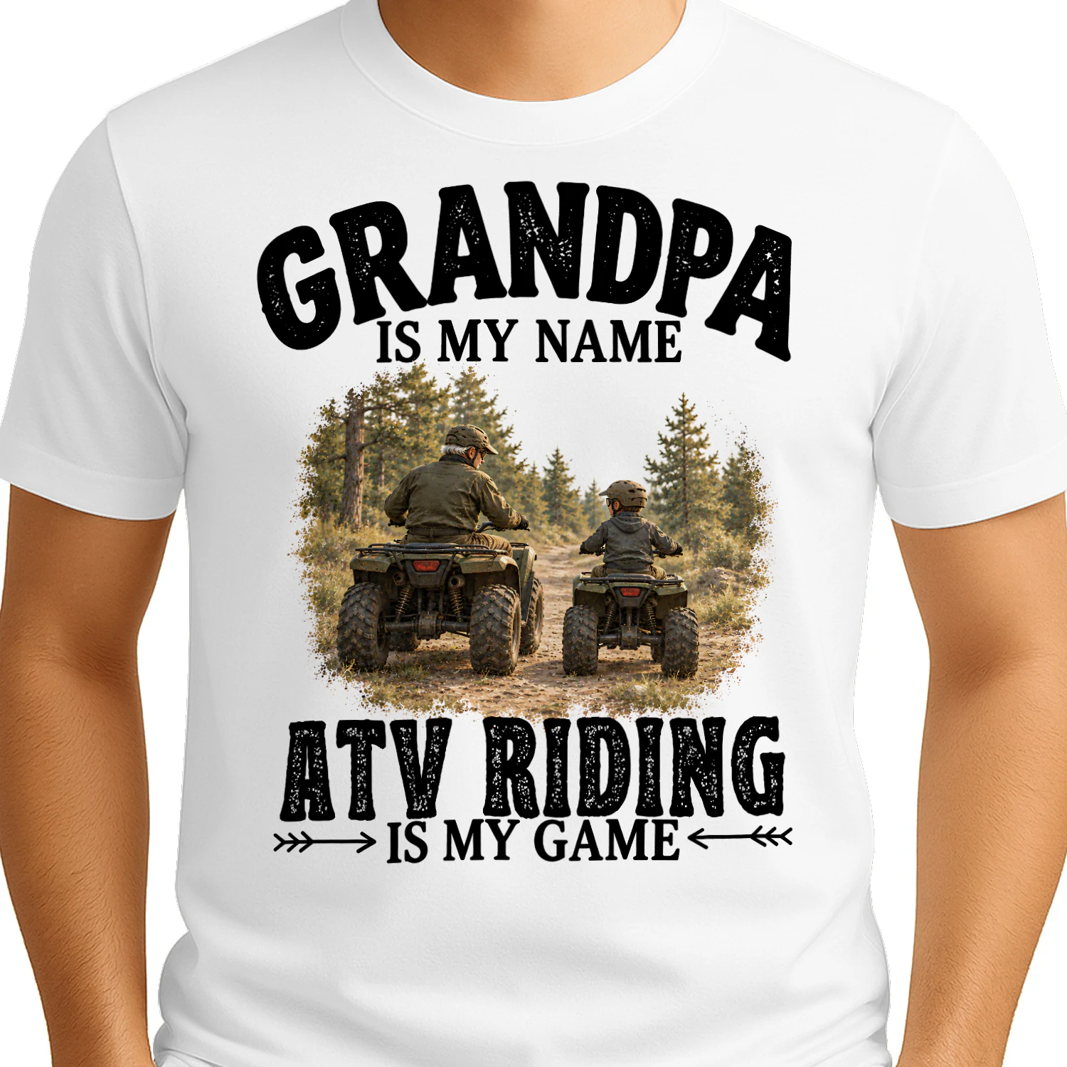 ATV Riding Is My Game Grandpa T Shirt GRP0002