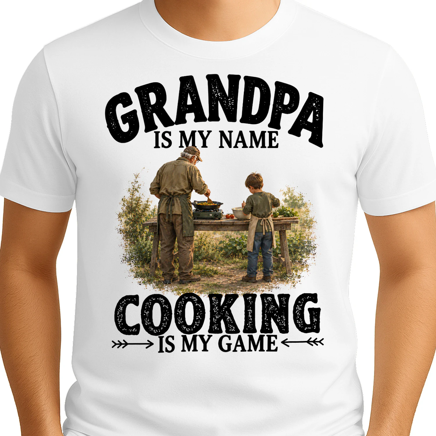 Cooking Is My Game Grandpa T Shirt GRP0018
