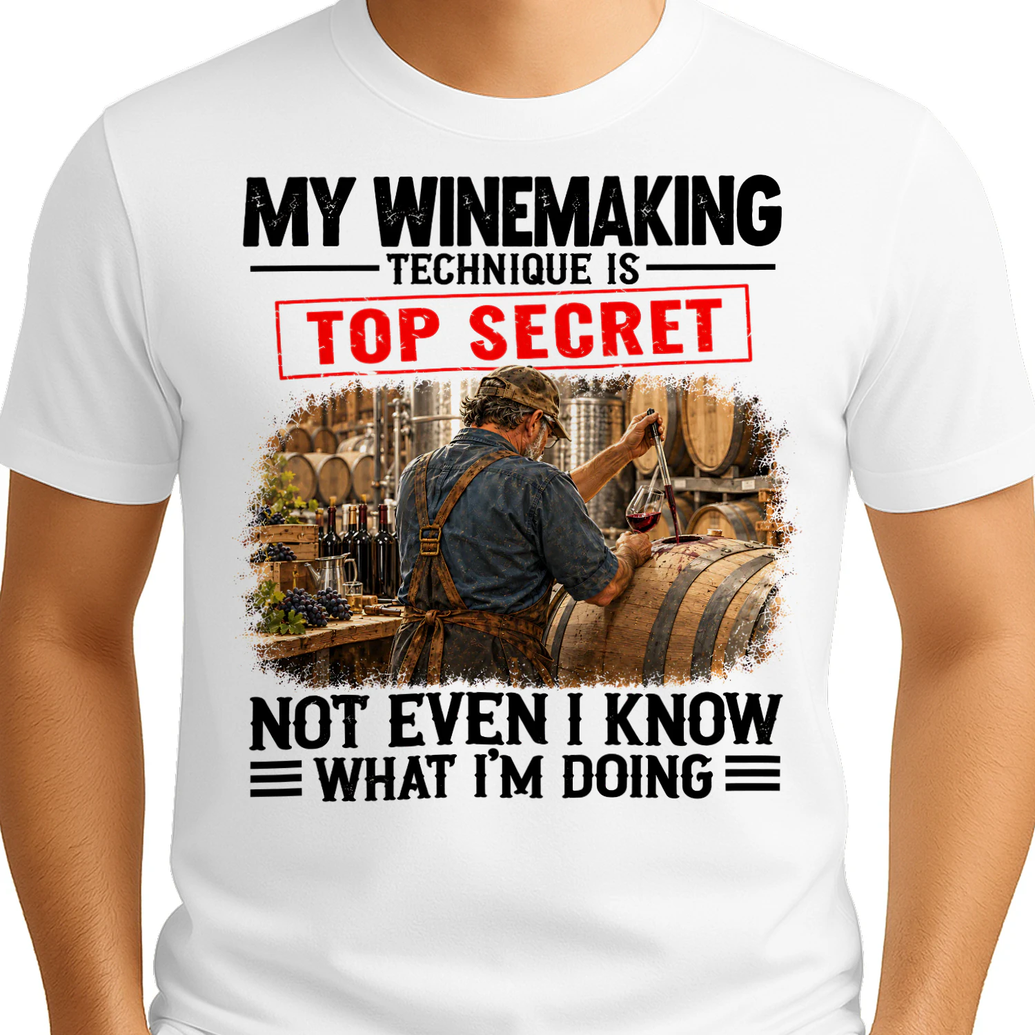 My Winemaking Technique Top Secret T Shirt TSE0102
