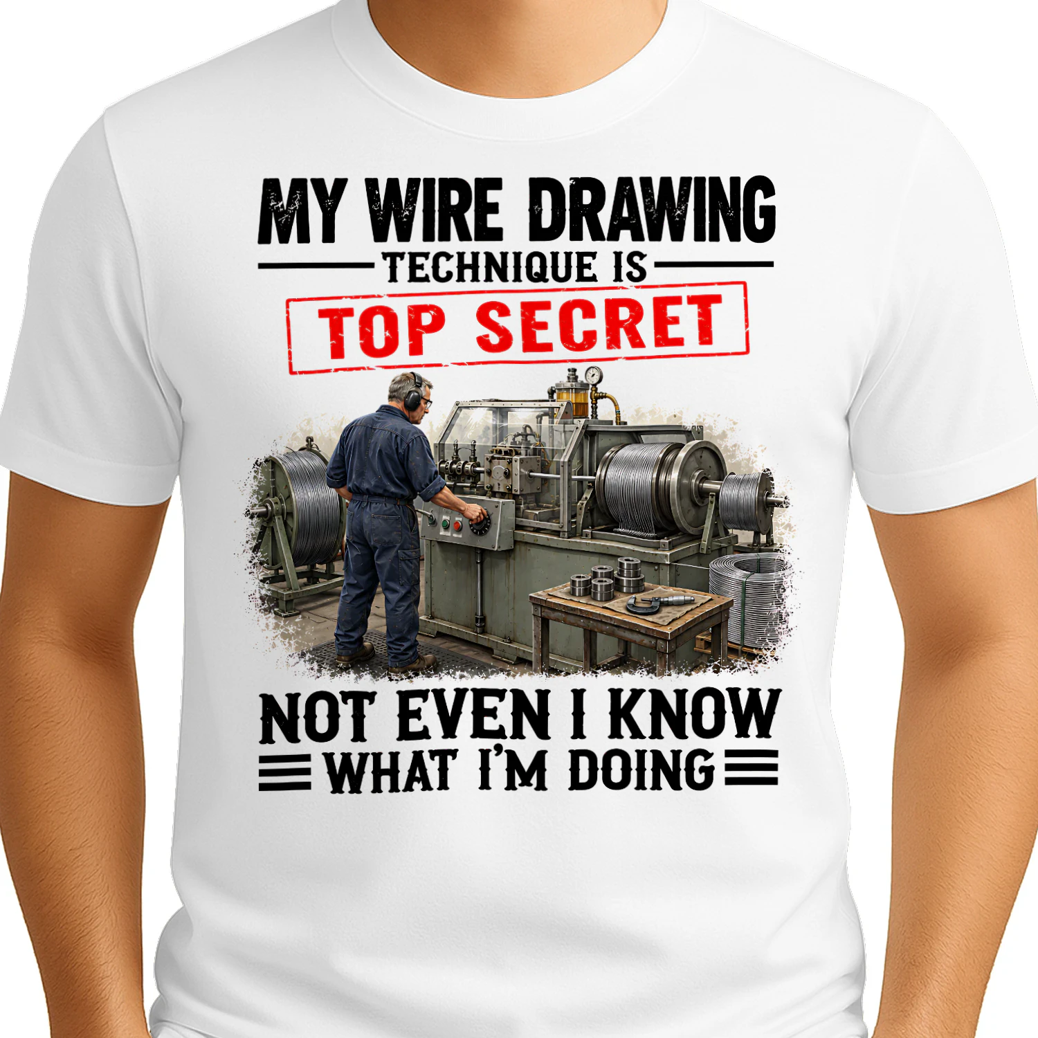 My Wire Drawing Technique Top Secret T Shirt TSE0103