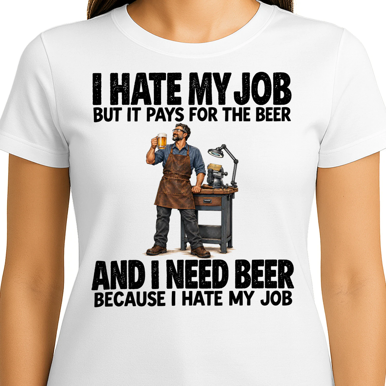 Engraving Beer Job Humor T Shirt JHU0016