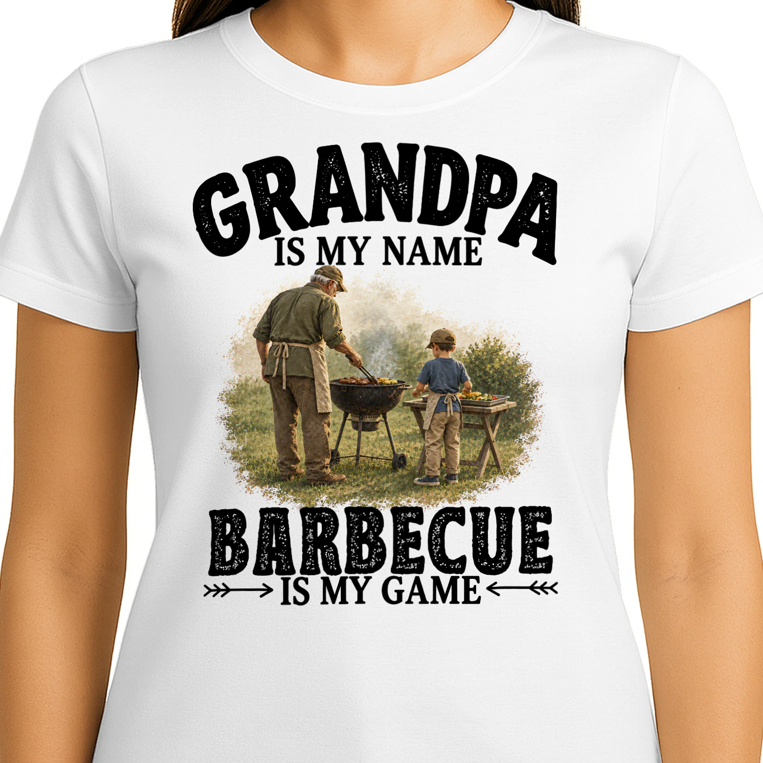 Barbecue Is My Game Grandpa T Shirt GRP0004
