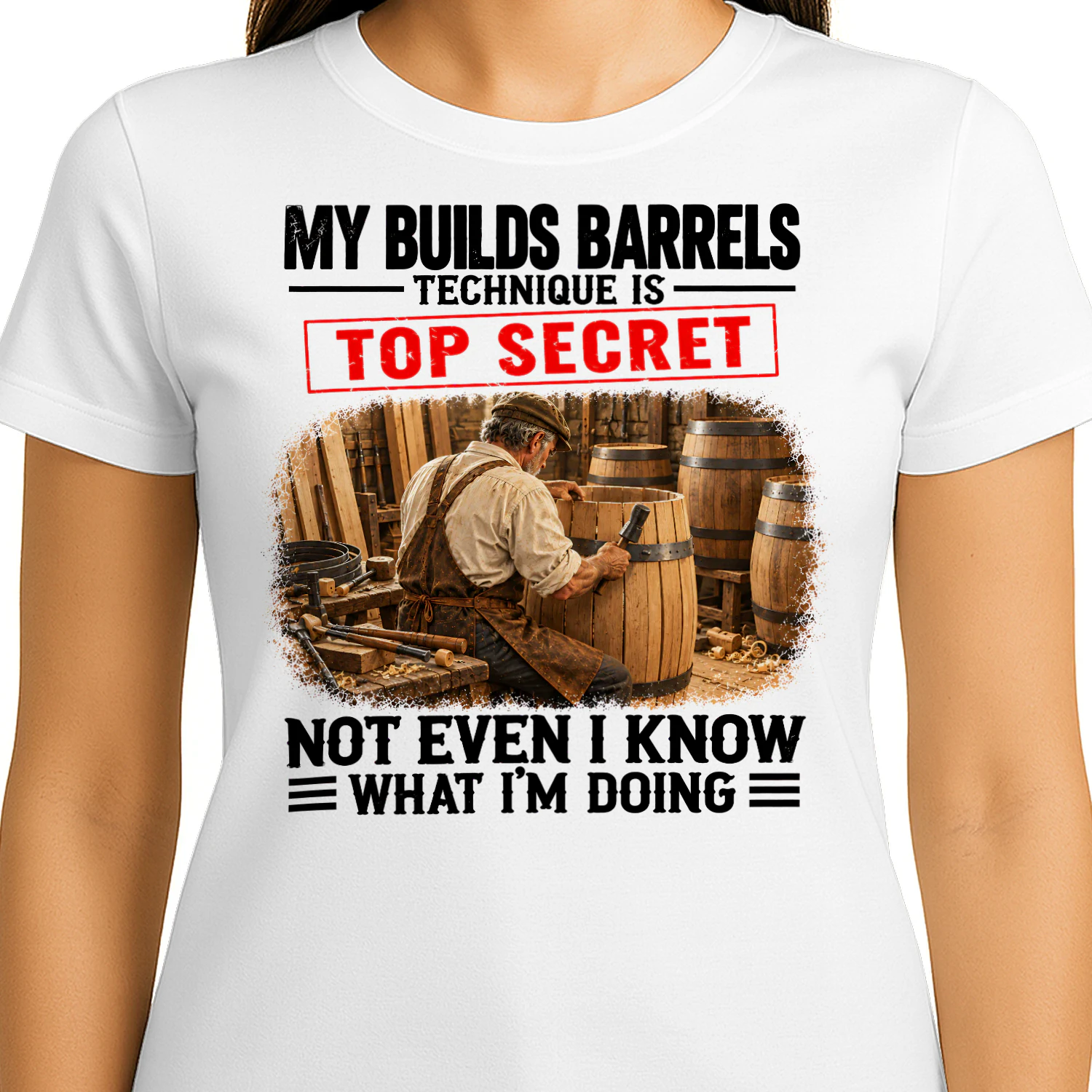 My Builds Barrels Technique Top Secret T Shirt TSE0010