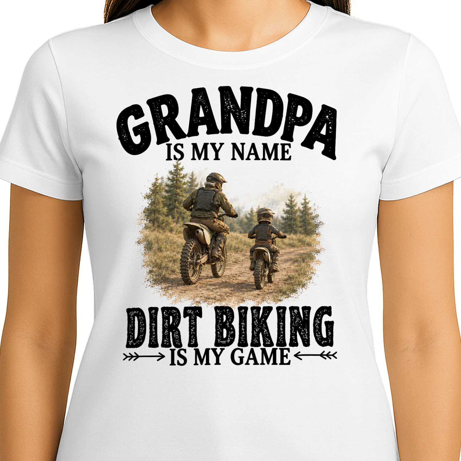 Dirt Biking Is My Game Grandpa T Shirt GRP0021