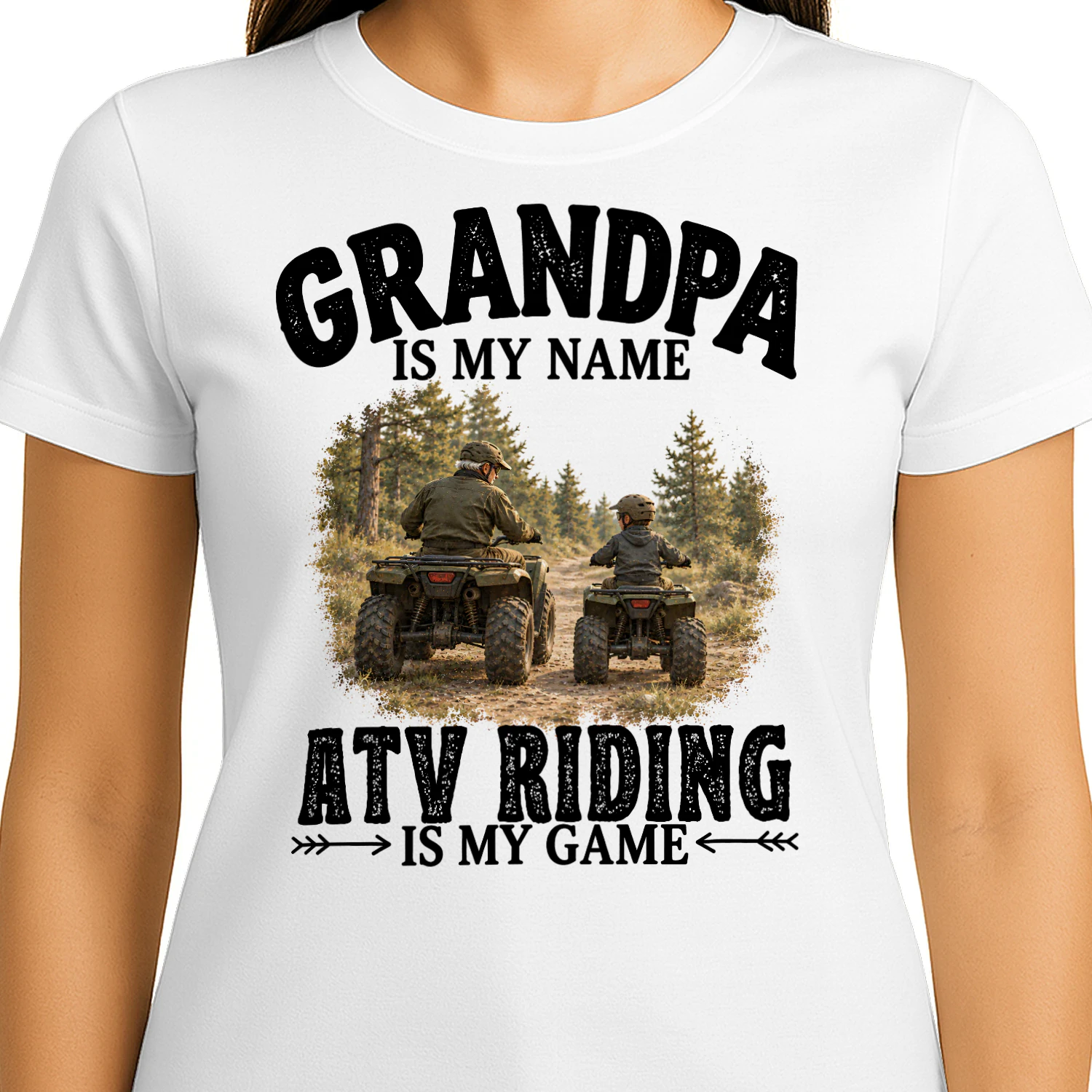 ATV Riding Is My Game Grandpa T Shirt GRP0002