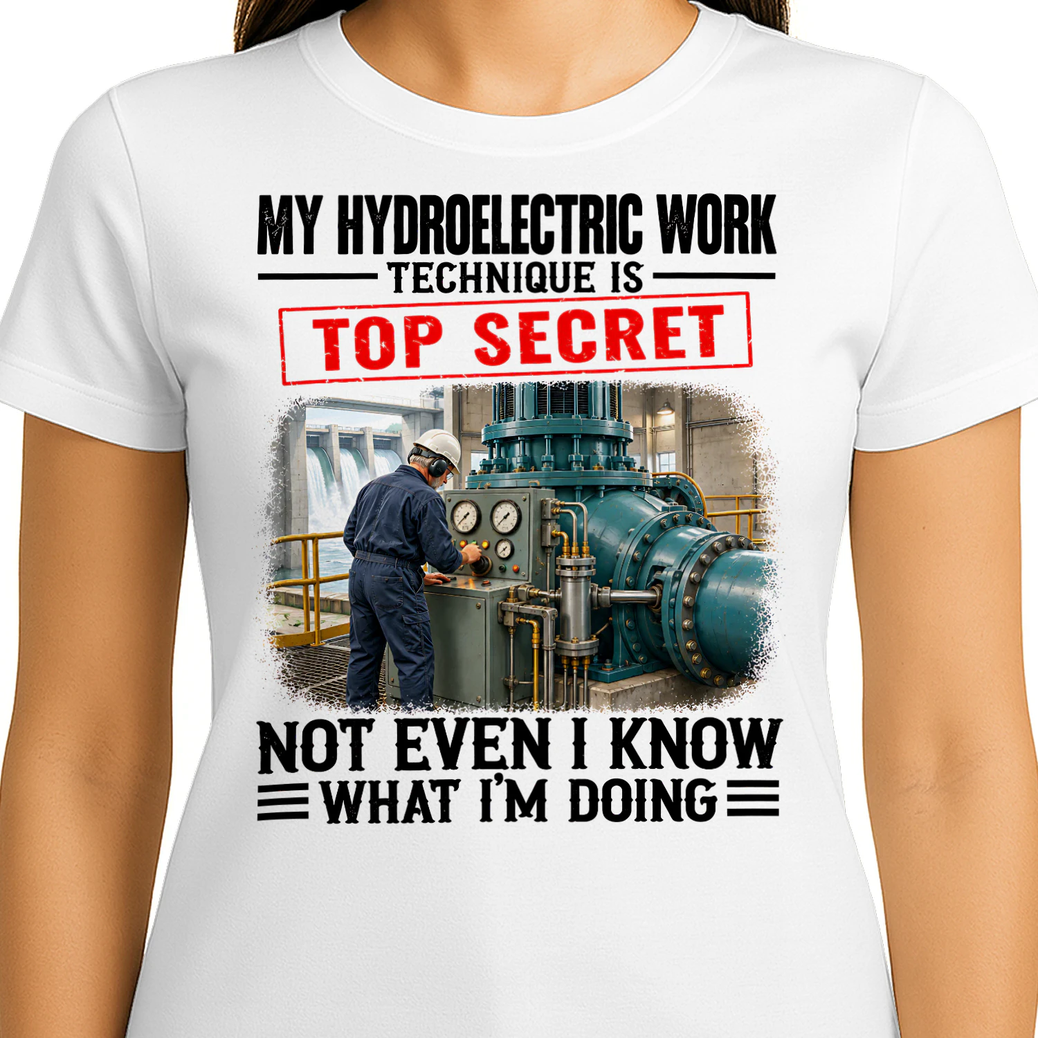 My Hydroelectric Work Top Secret T Shirt TSE0046