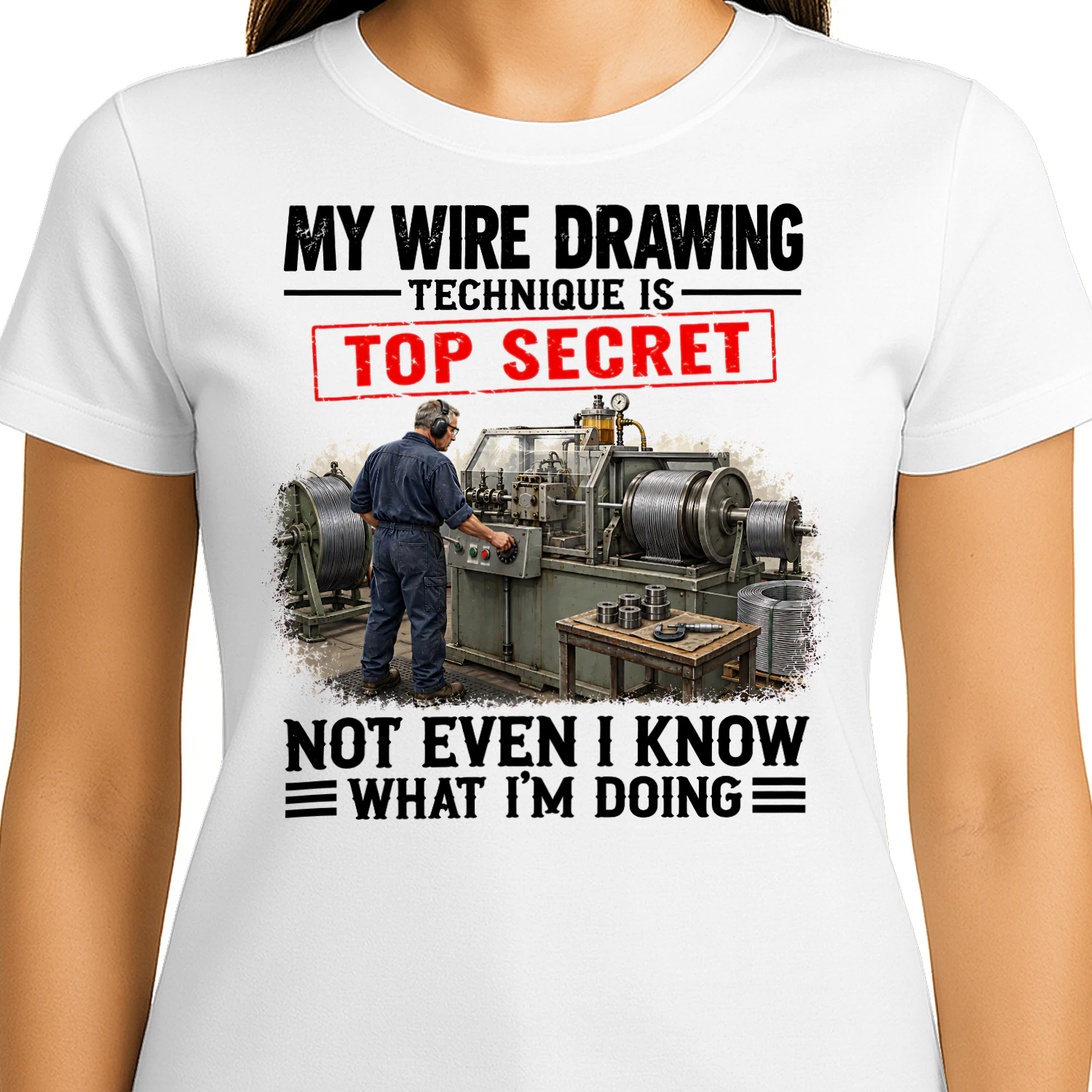 My Wire Drawing Technique Top Secret T Shirt TSE0103
