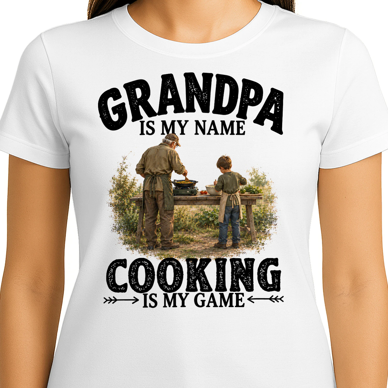 Cooking Is My Game Grandpa T Shirt GRP0018