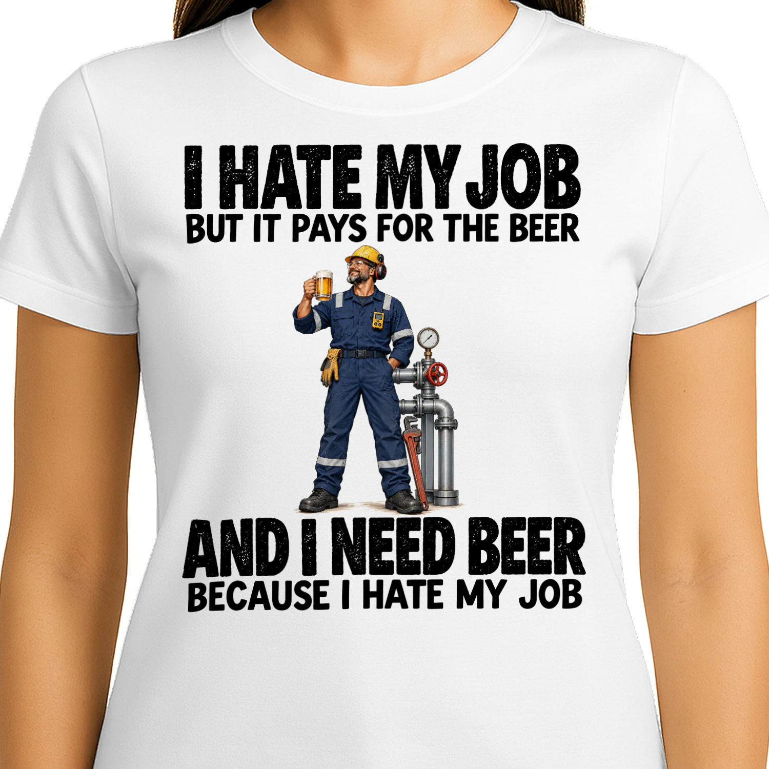 Refinery Work Job Humor T Shirt JHU0061