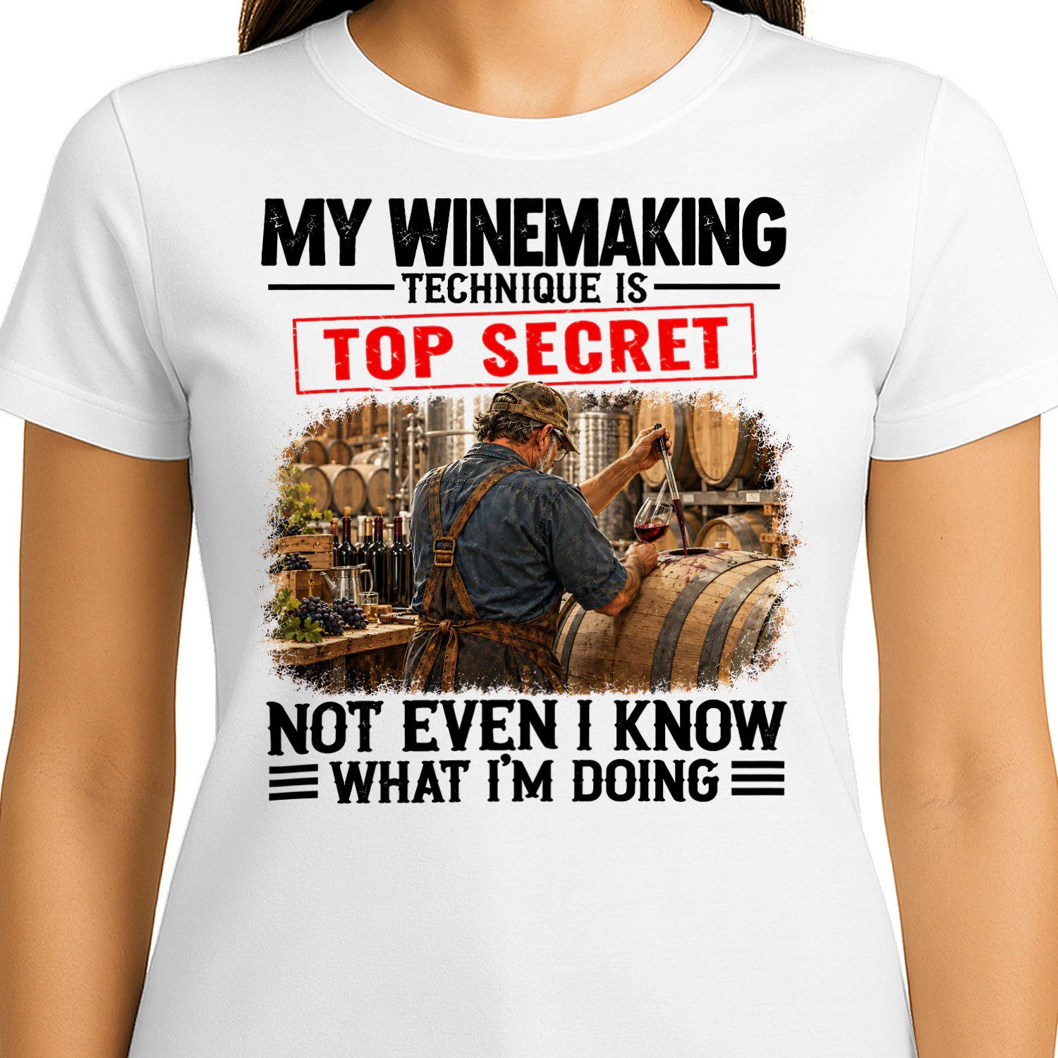 My Winemaking Technique Top Secret T Shirt TSE0102