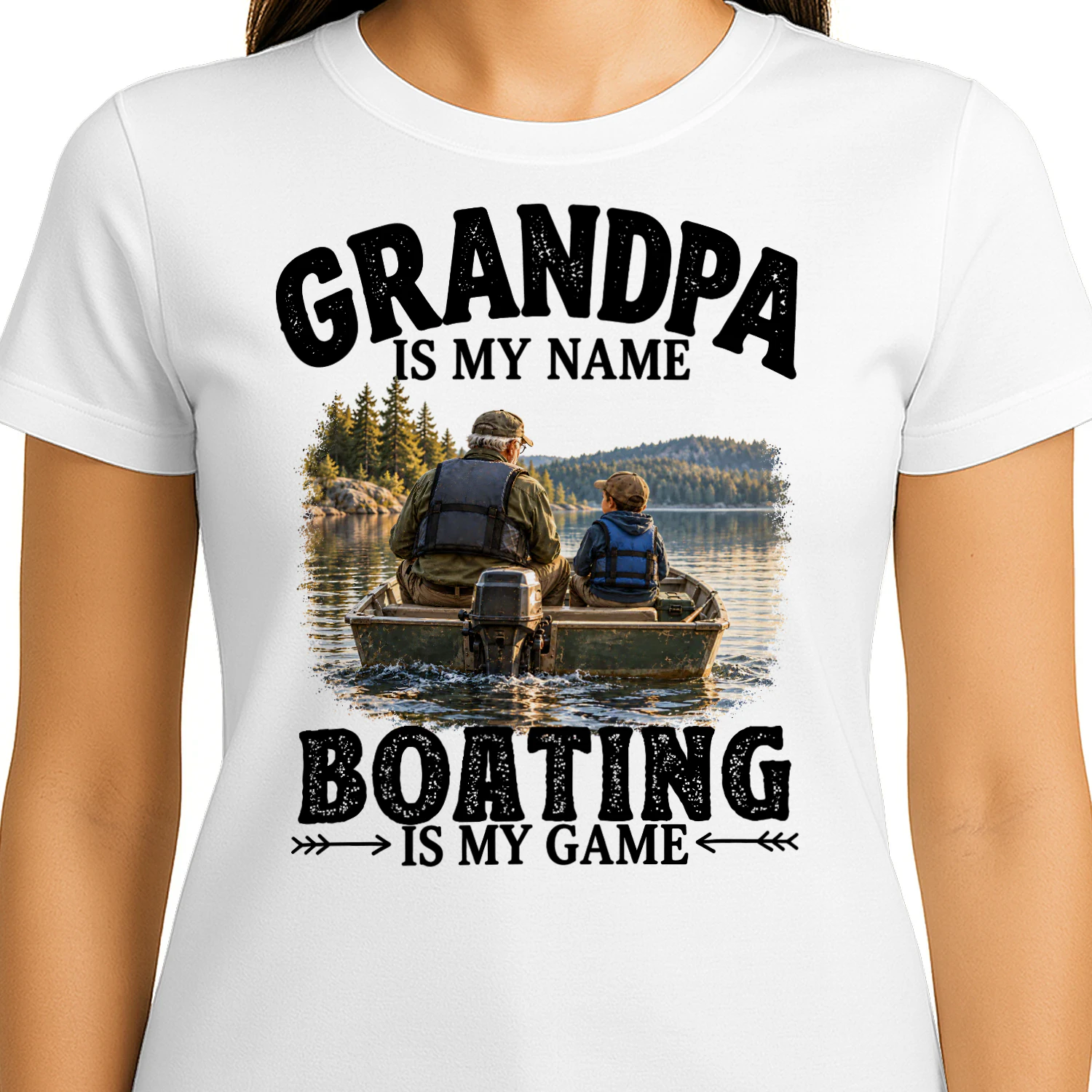 Boating Is My Game Grandpa T Shirt GRP0011
