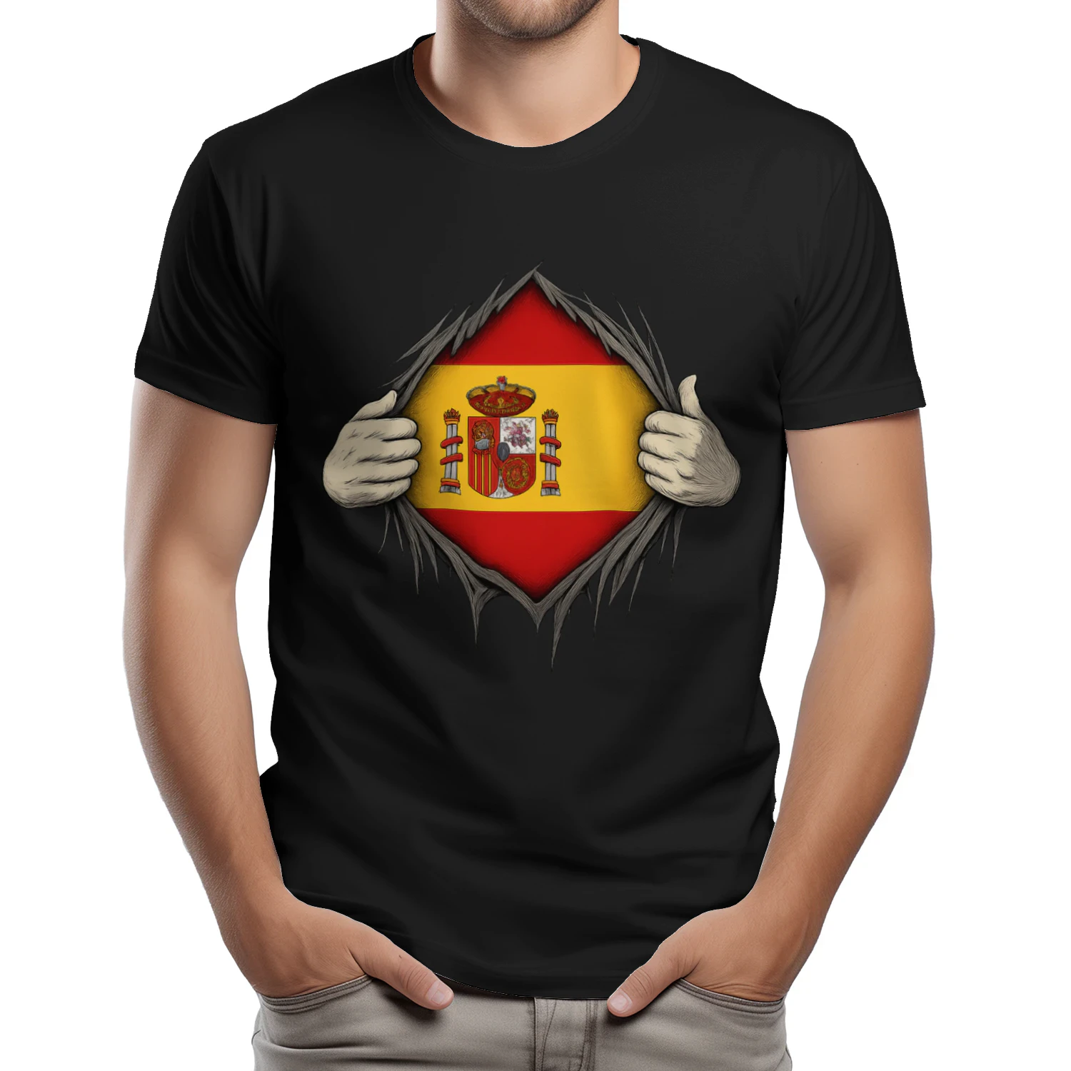 Camiseta Orgullo Español - Estilo Superhéroe 💪