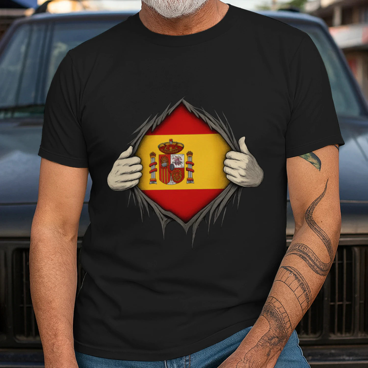 Camiseta Orgullo Español - Estilo Superhéroe 💪