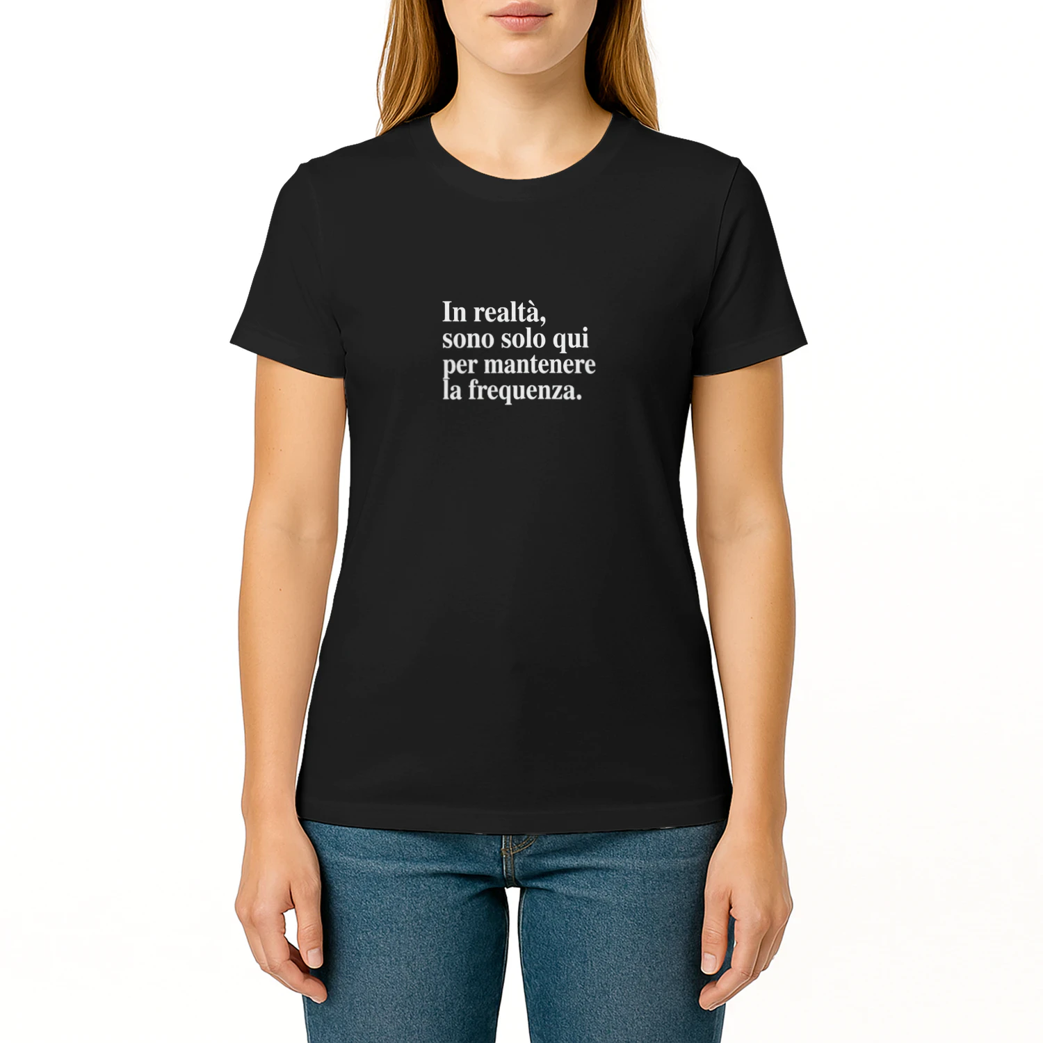 Actually I'm Just Here to Hold The Frequency Funny Quote T-Shirt