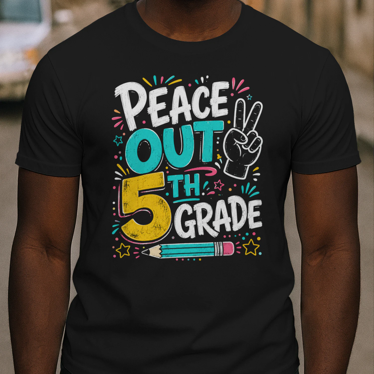 Peace Out 5th Grade Graduation Last Day School T-Shirt