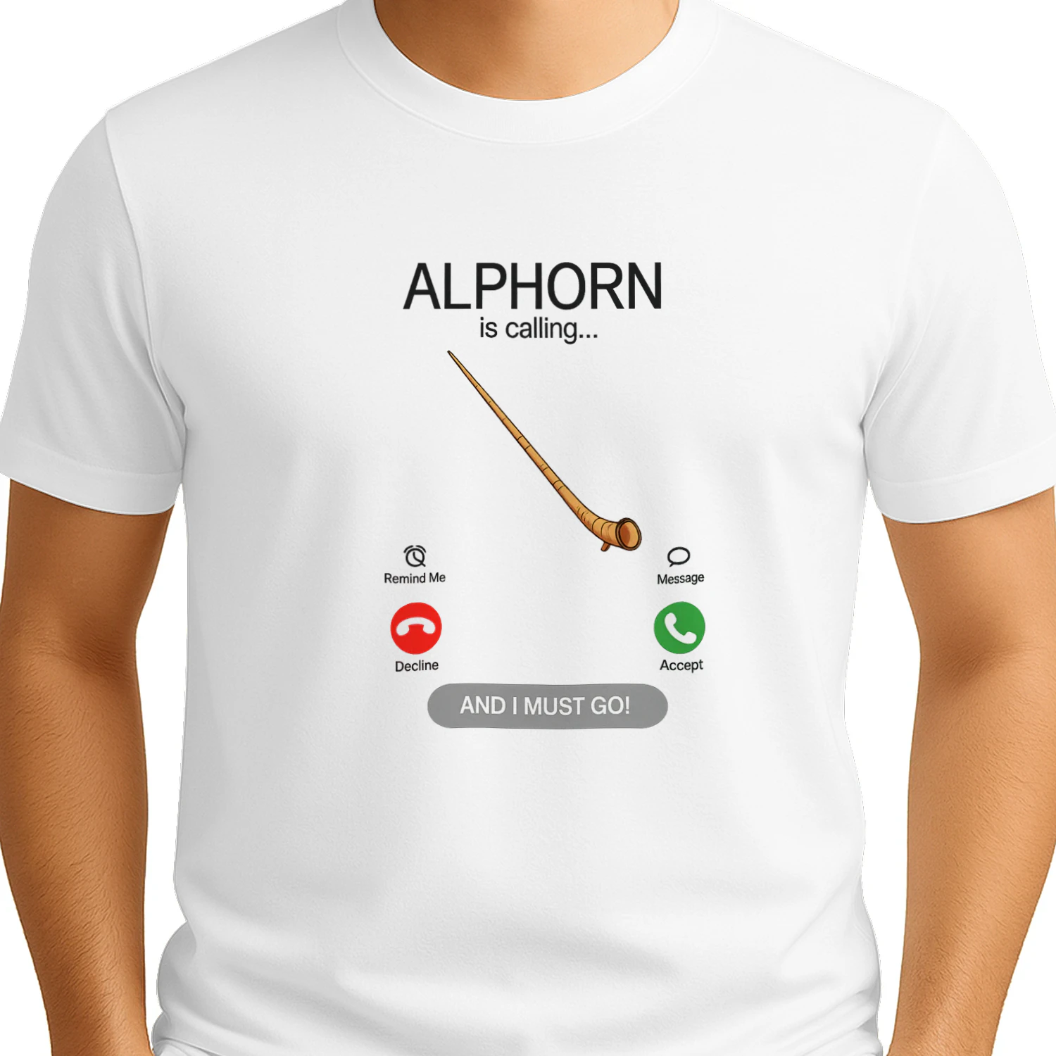 Alphorn is Calling - Alphorn Play Alphorn Player Performance T-Shirt