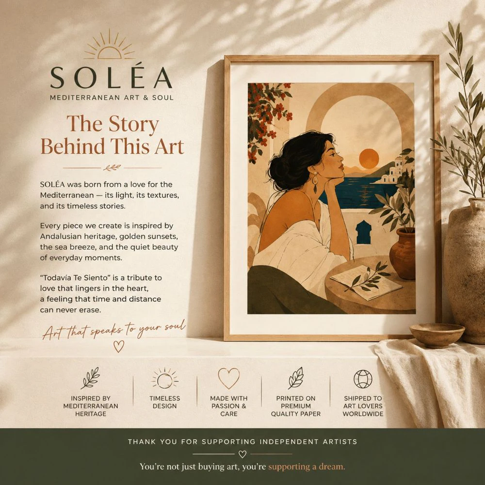 Todavía Te Siento — Mediterranean Love Wall Art