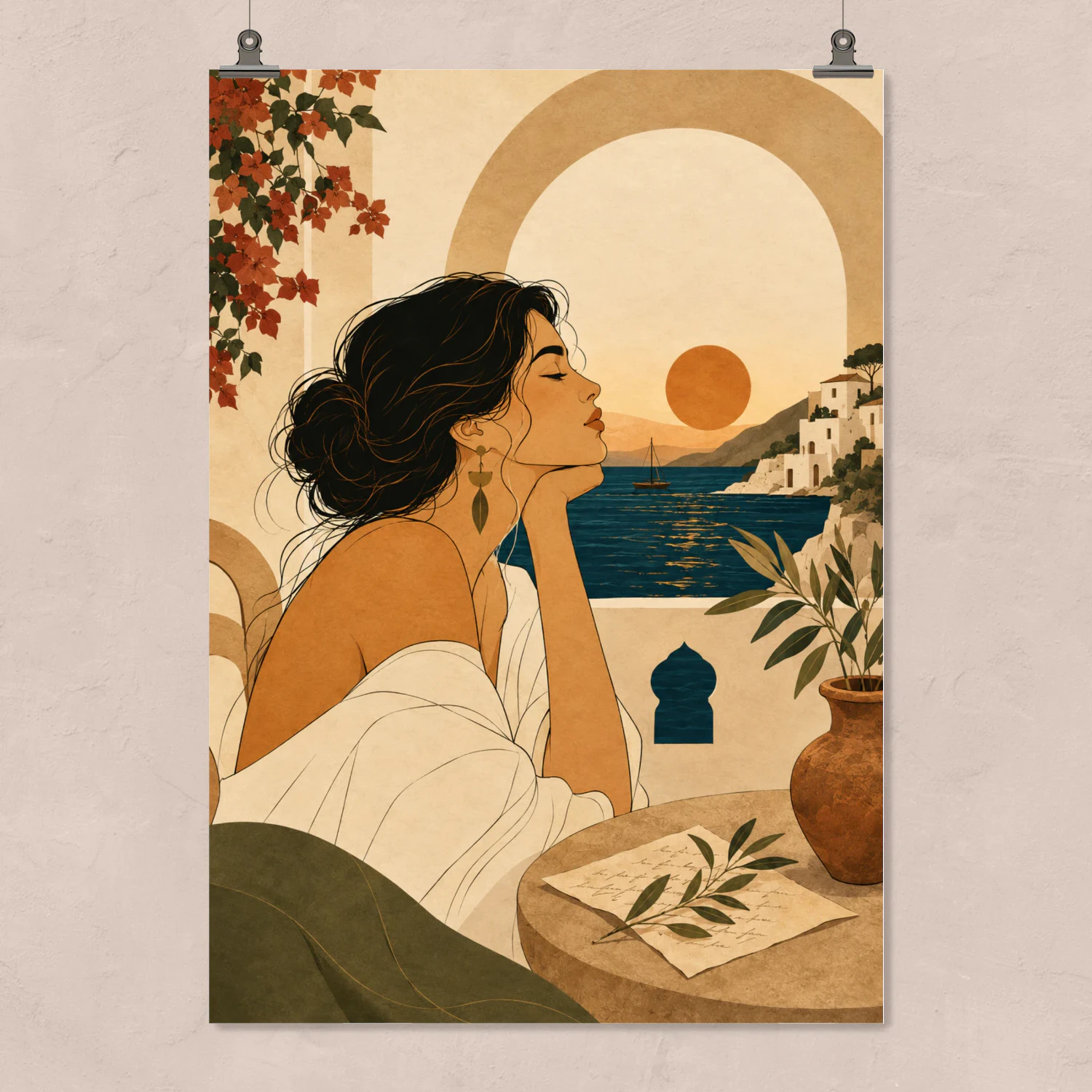 Todavía Te Siento — Mediterranean Love Wall Art