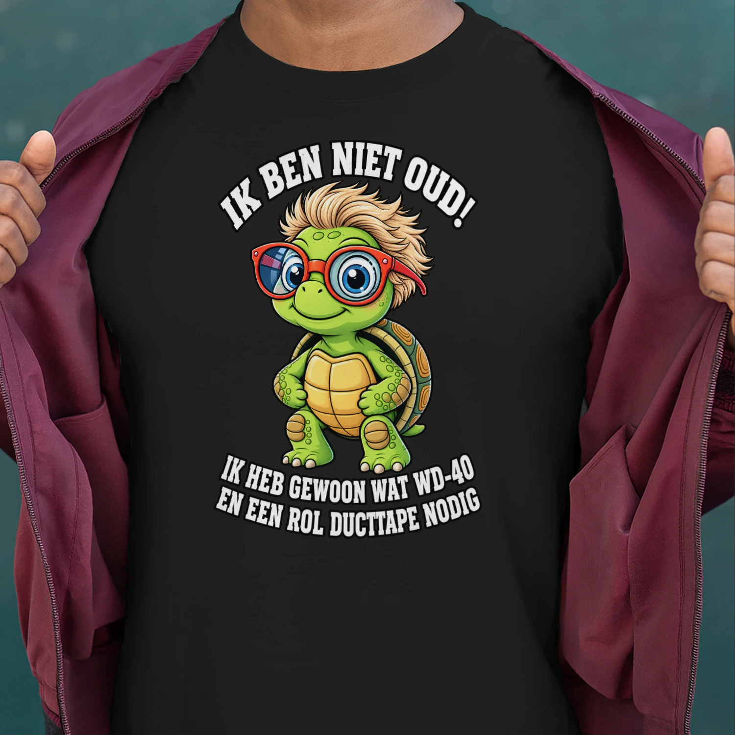 IK BEN NIET OUD! – Ik Heb Gewoon Wat WD-40 Nodig | Grappig Schildpad T-shirt