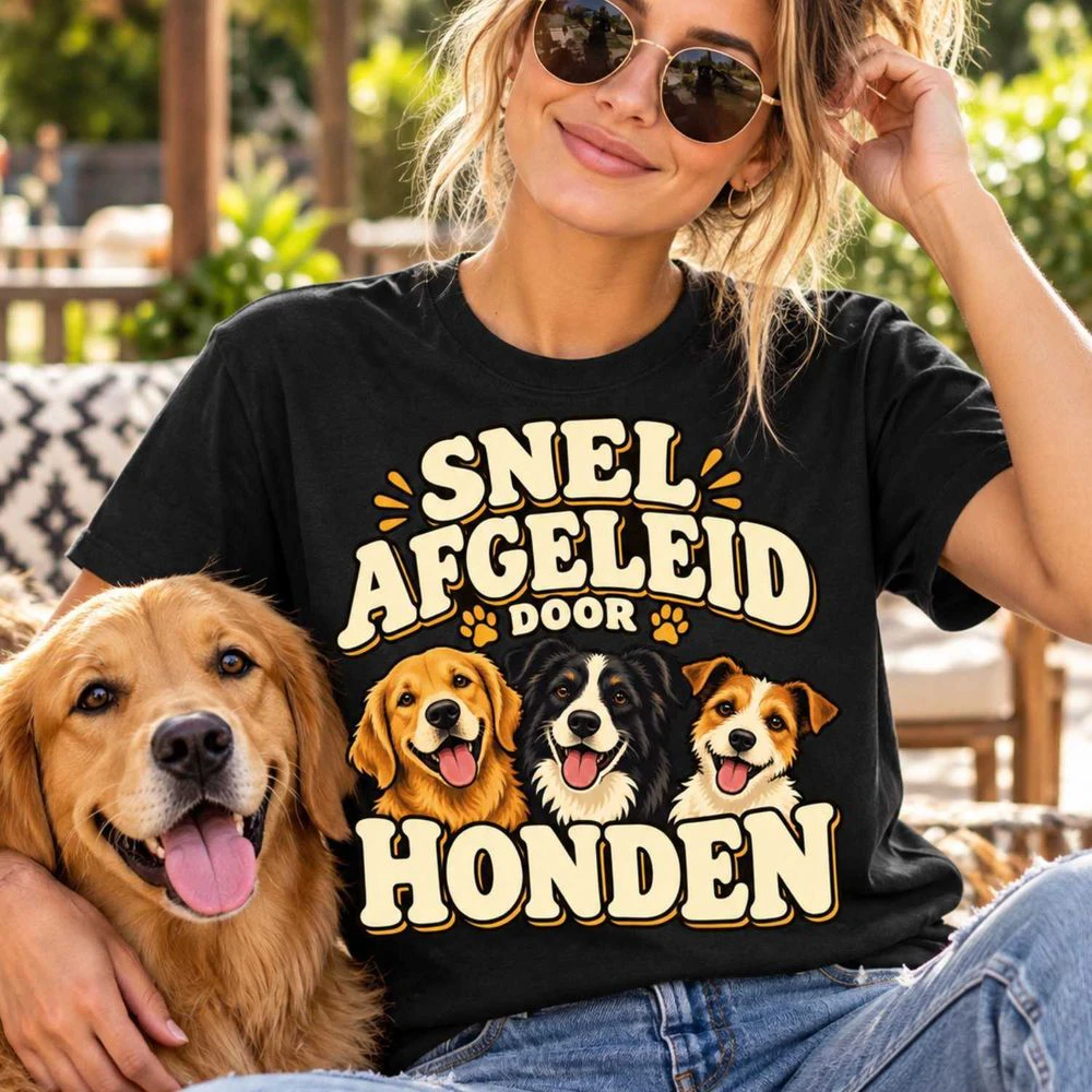 Snel Afgeleid Door Honden T-shirt