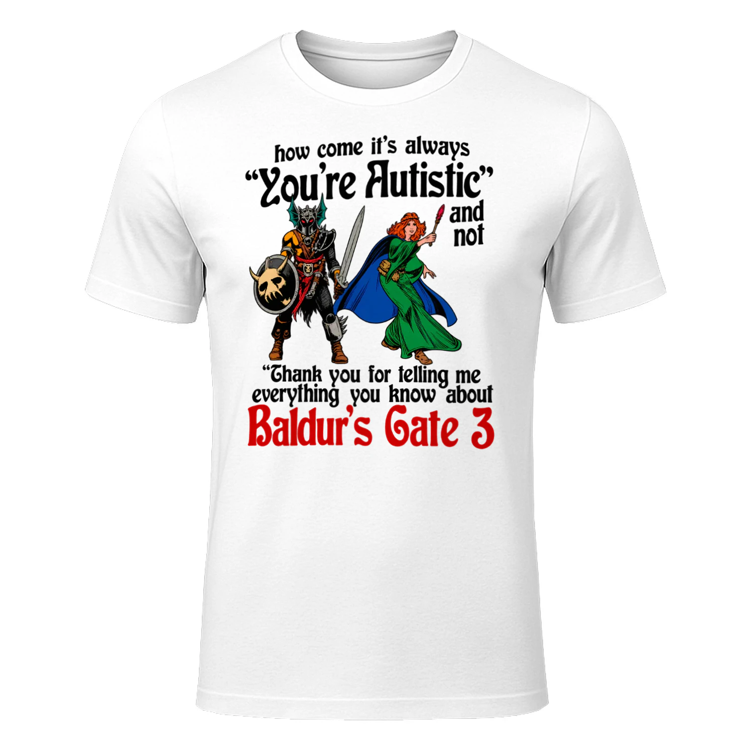 Funny Baldur’s Gate 3 Autism Meme Shirt