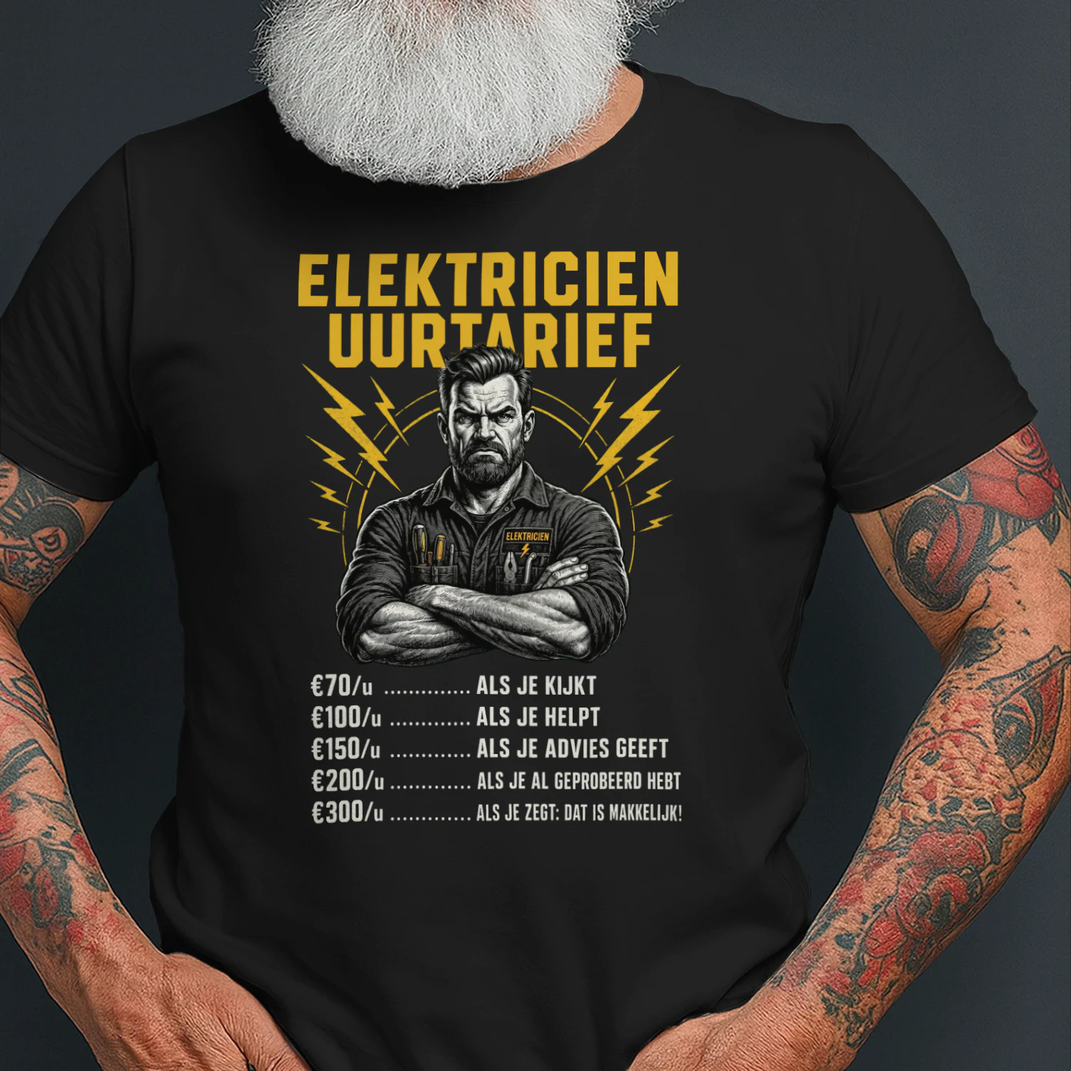 ELEKTRICIEN UURTARIEF T-shirt